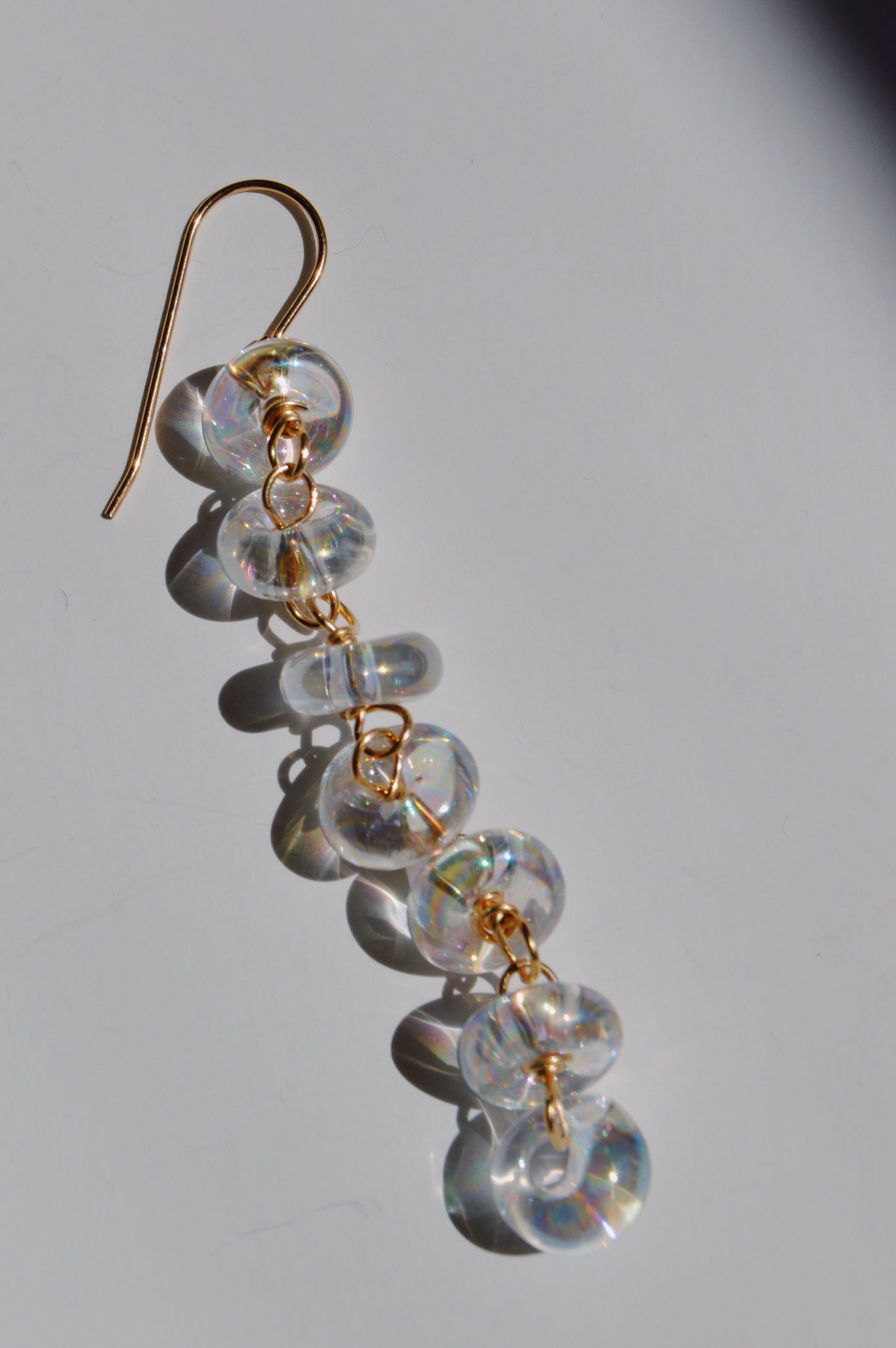 Long Donut Drops - Shimmer Clear