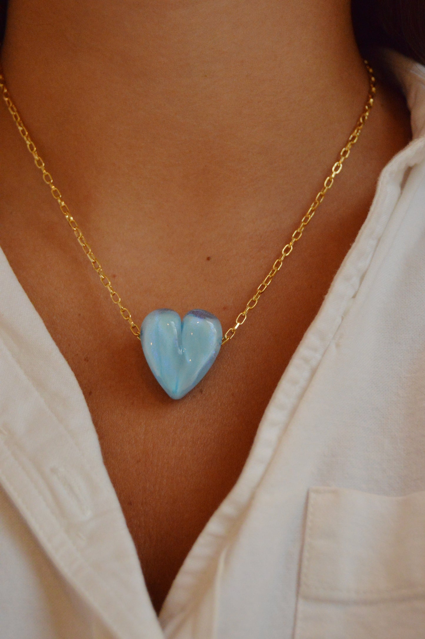 Glass Heart Necklace