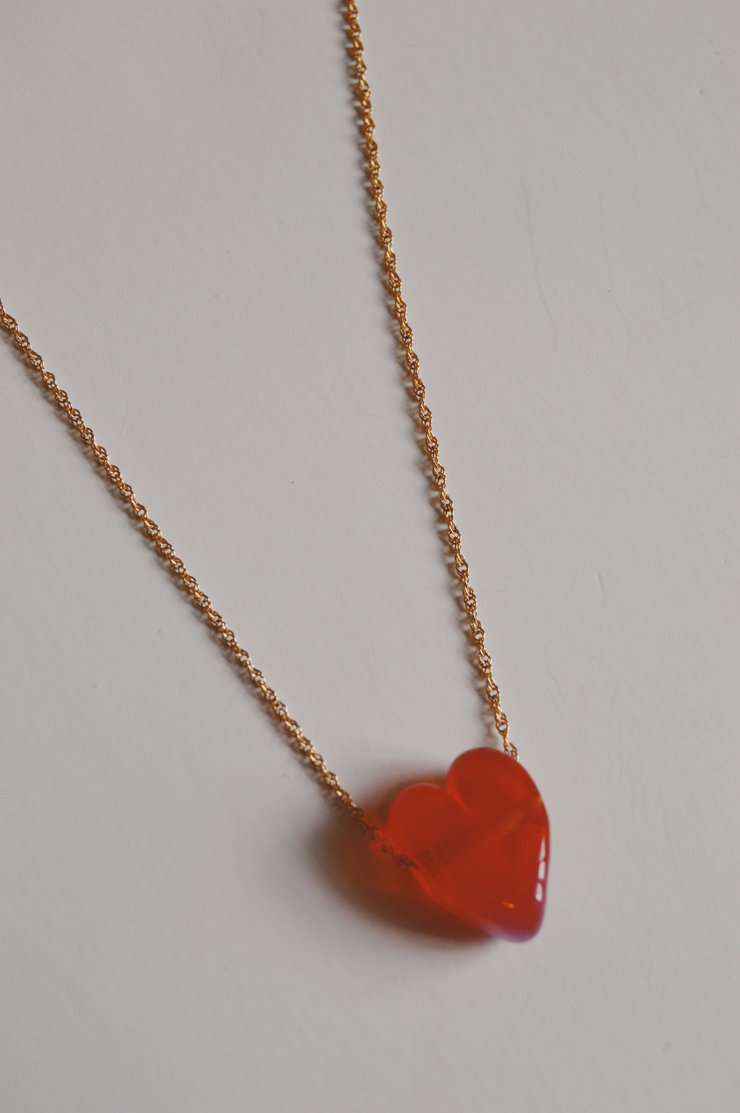 Glass Heart Necklace
