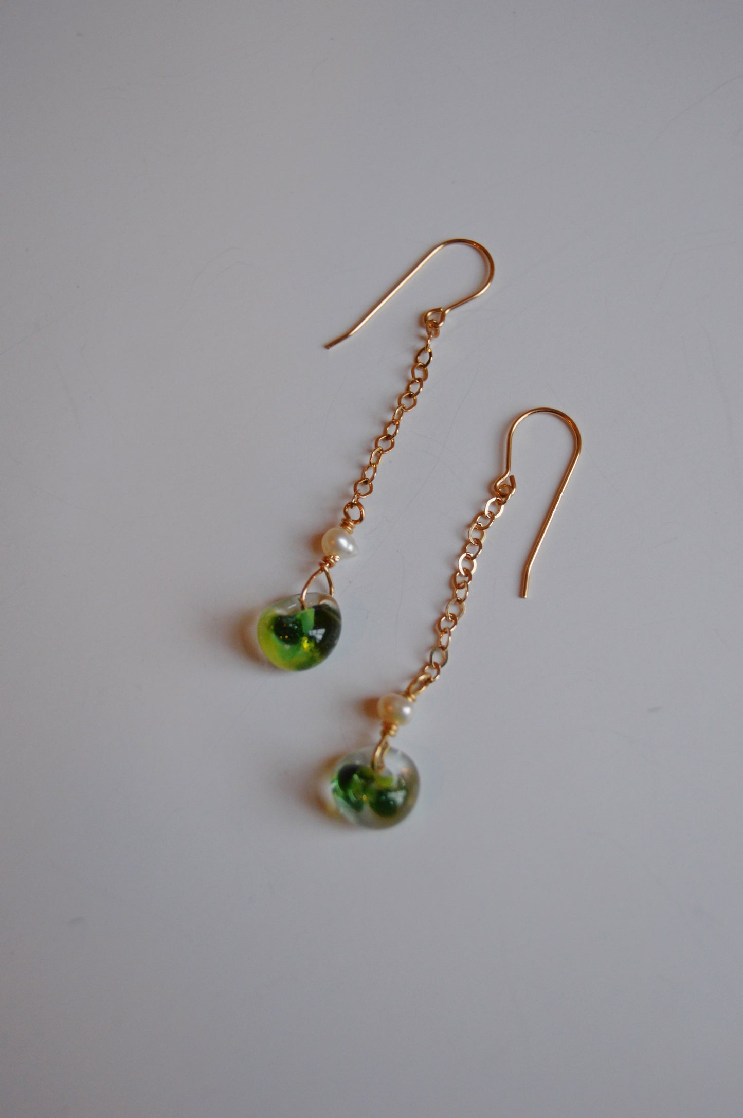 Bubble Drops- Clear Green