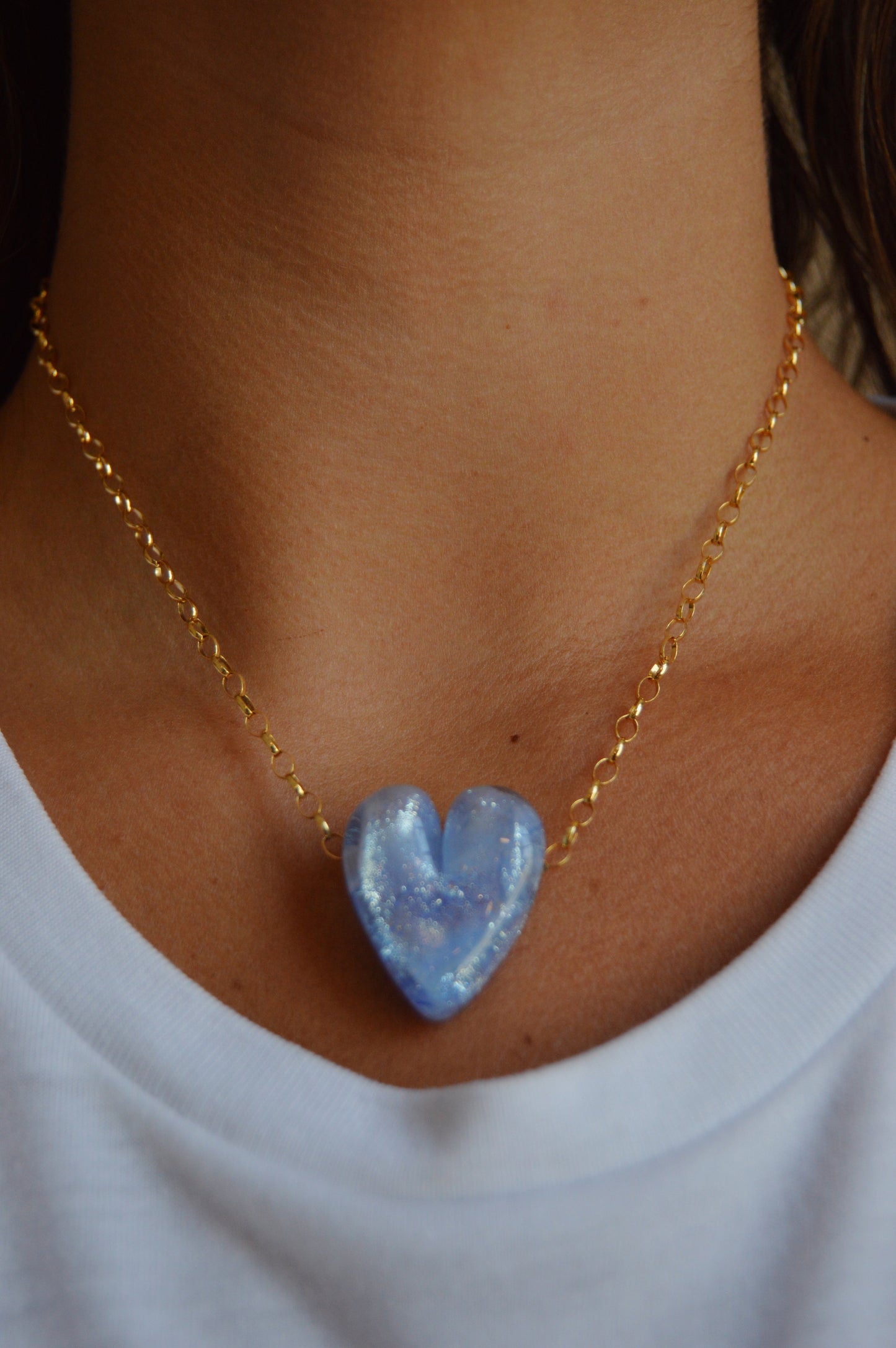 Glass Heart Necklace