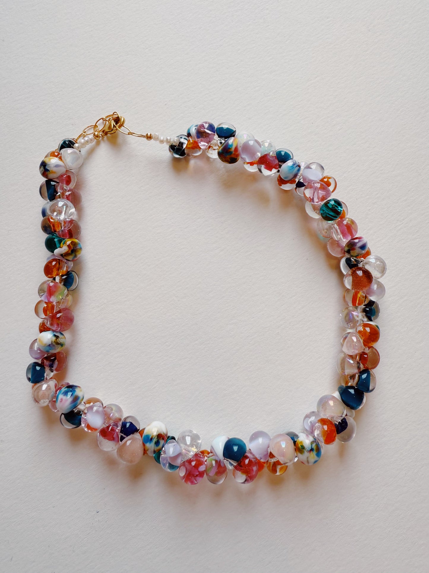 Multi Bubble Glass Necklace