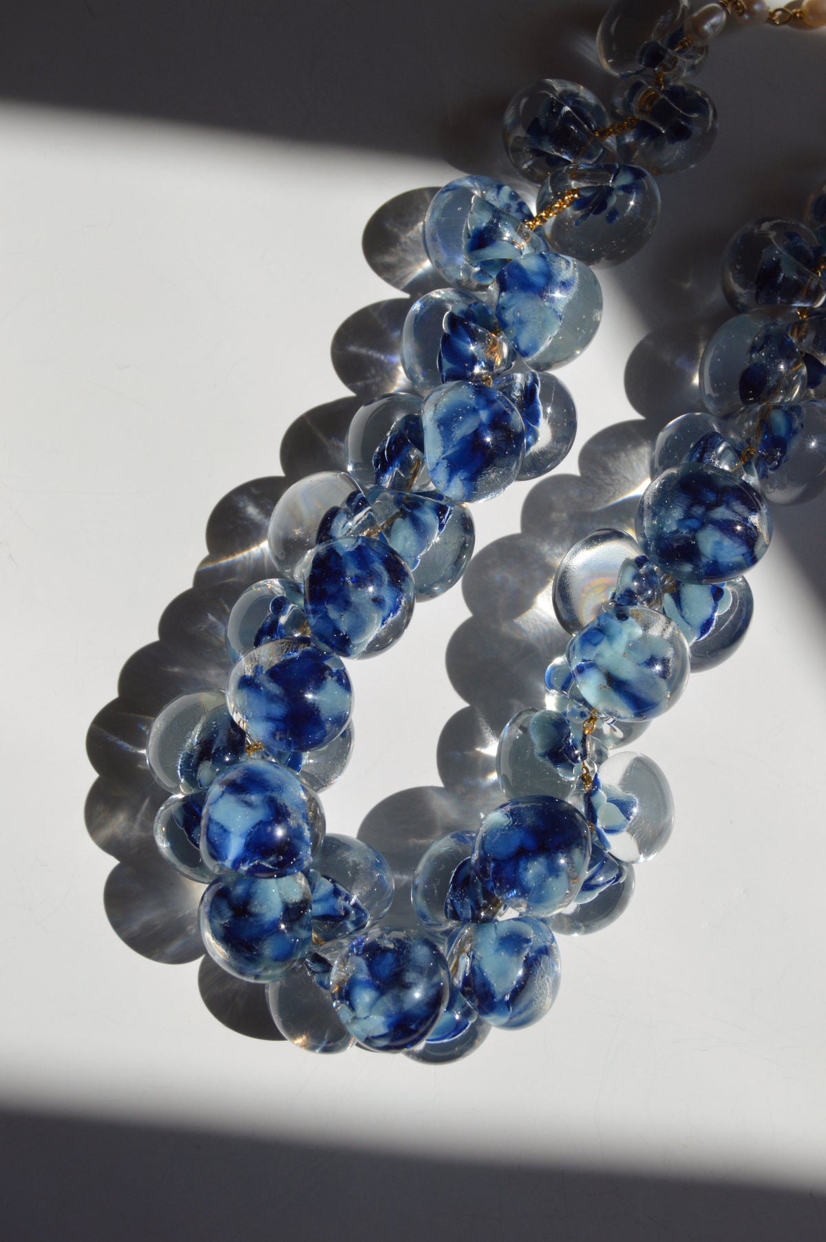 Grand Bubble Necklace- Blueberry Muffin
