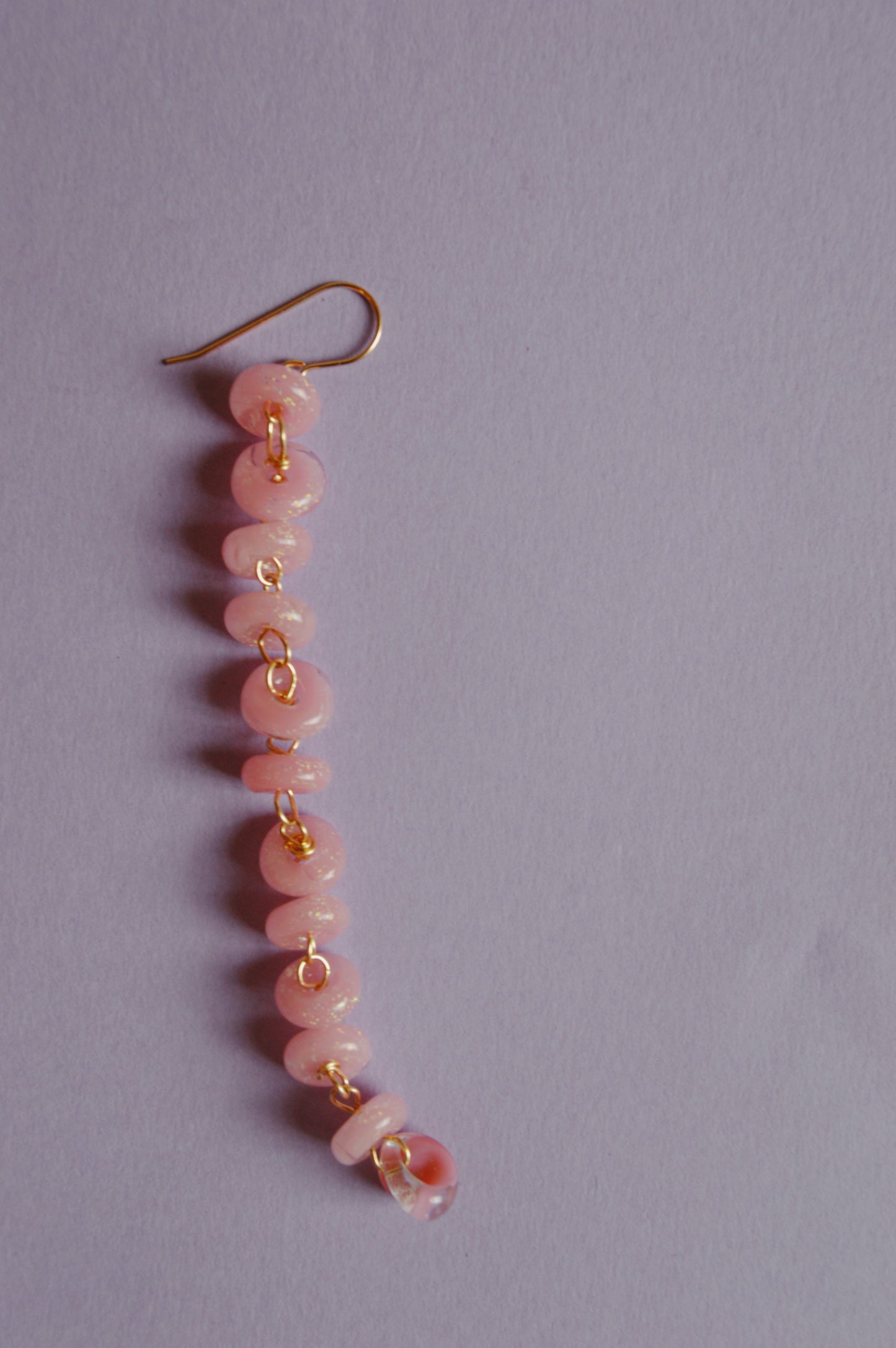 Long Donut Drops - Pink Sparkle