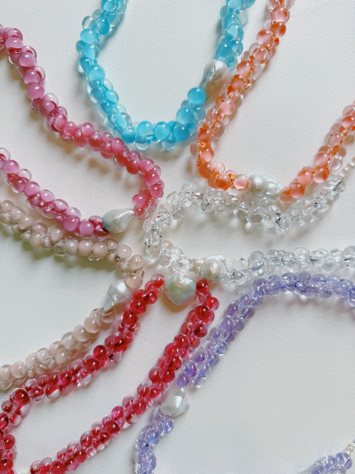 Solid Bubble Glass Necklace
