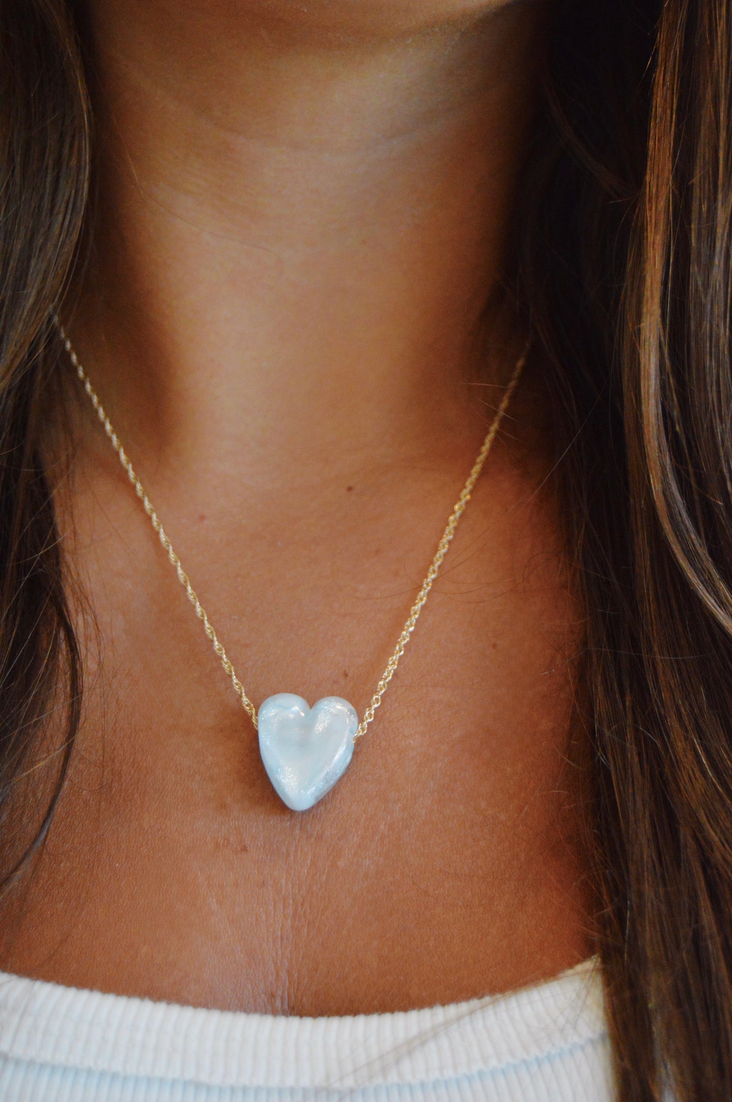 Glass Heart Necklace