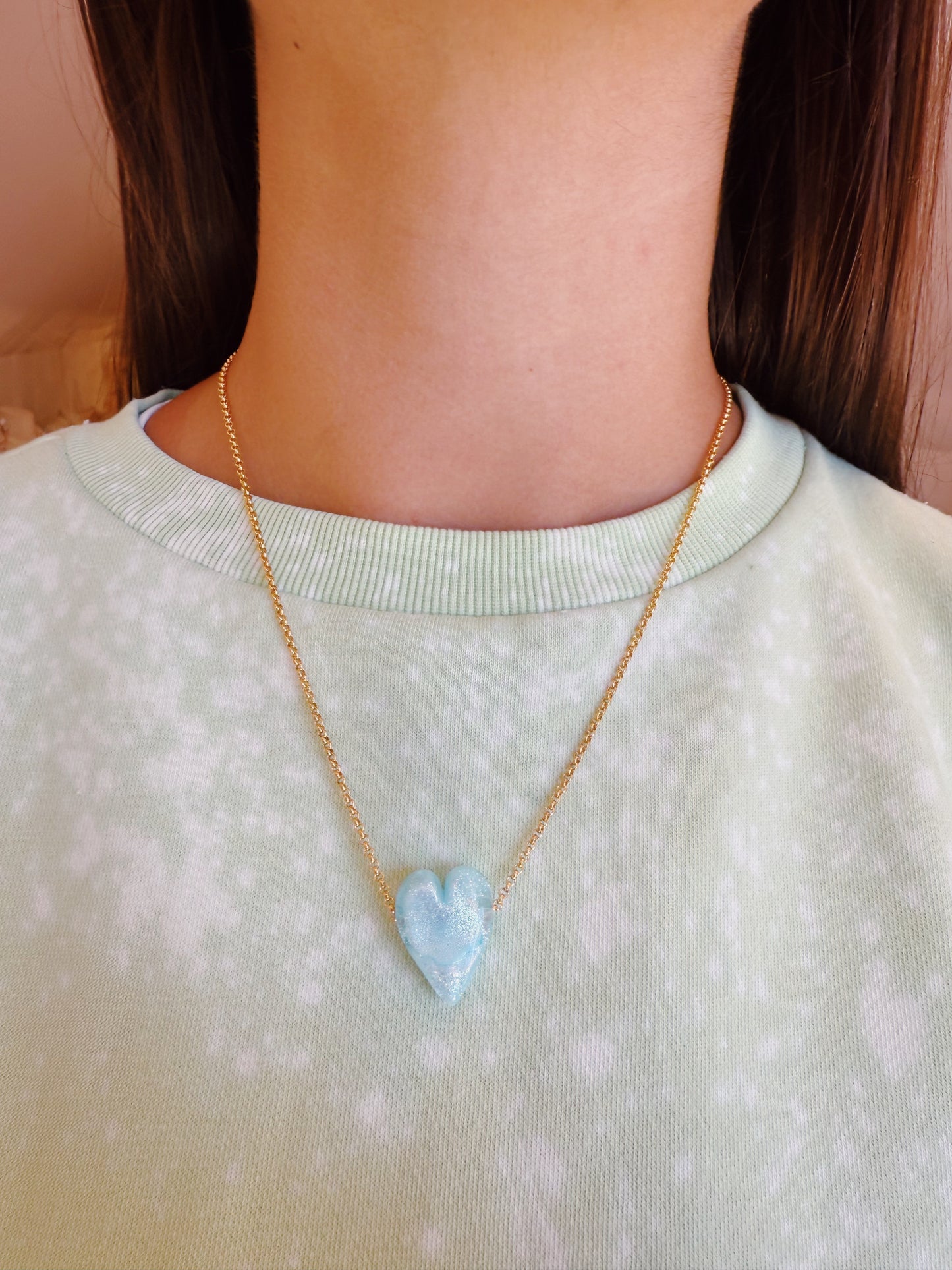 Glass Heart Necklace