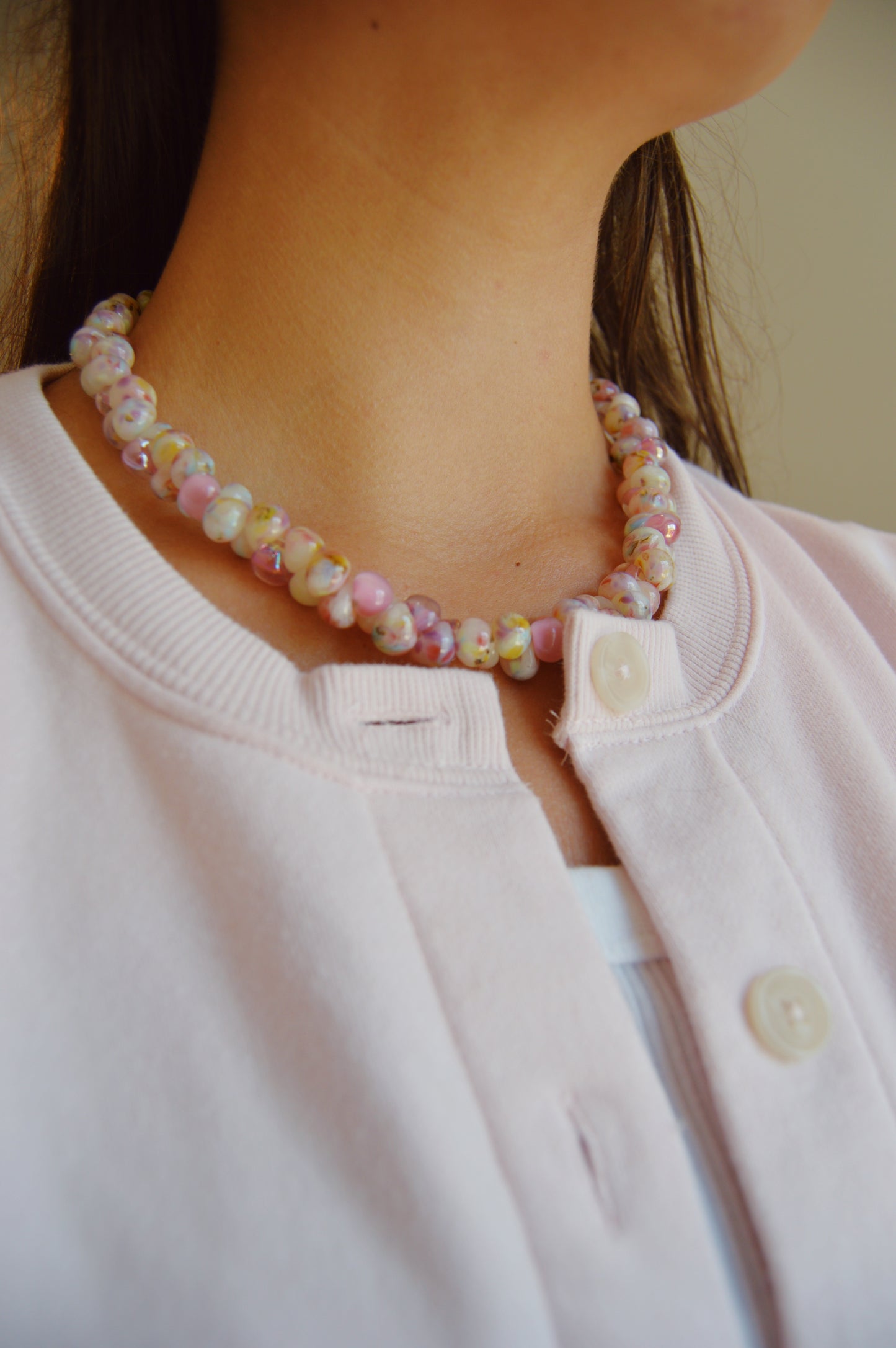 Multi Bubble Glass Necklace