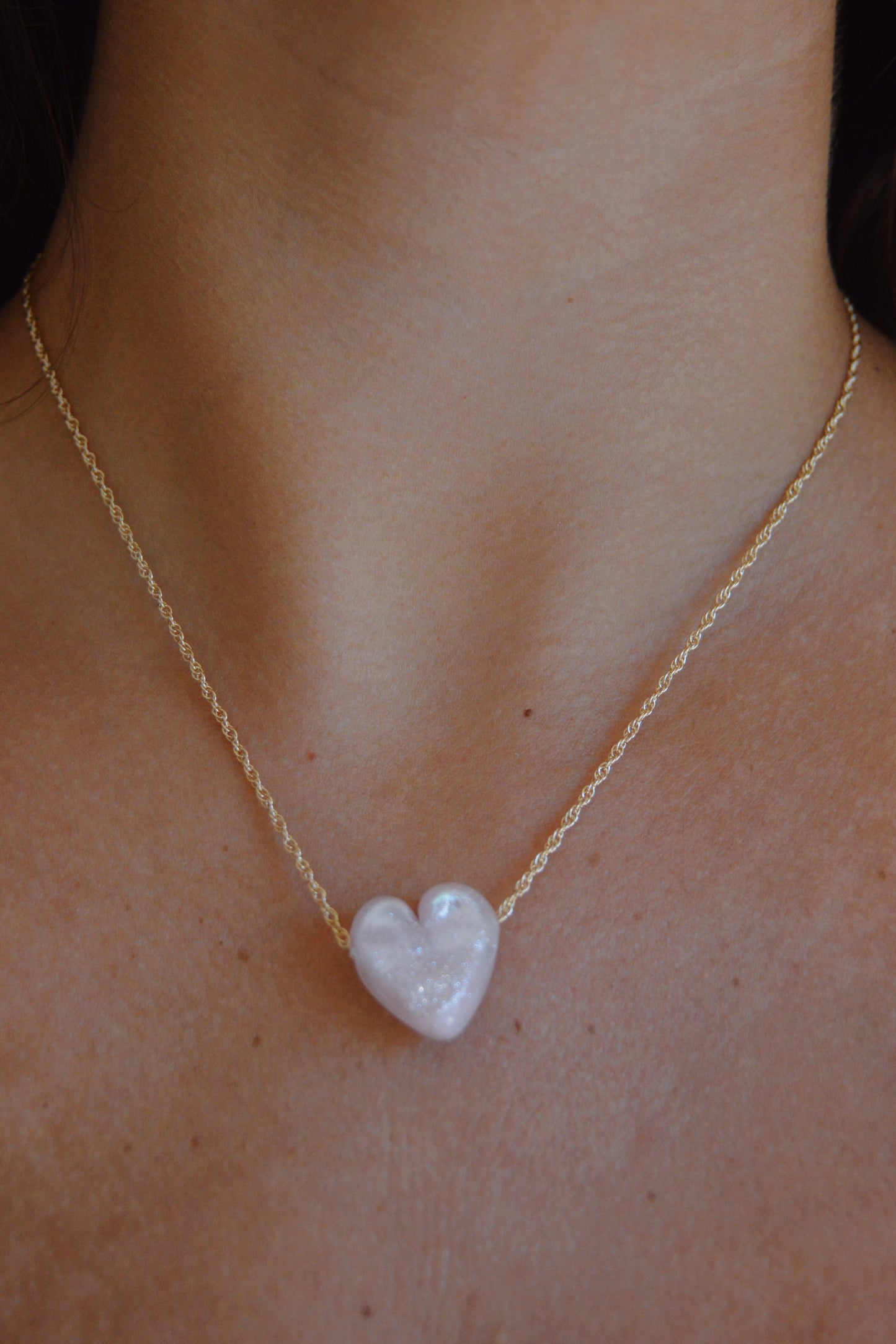 Glass Heart Necklace