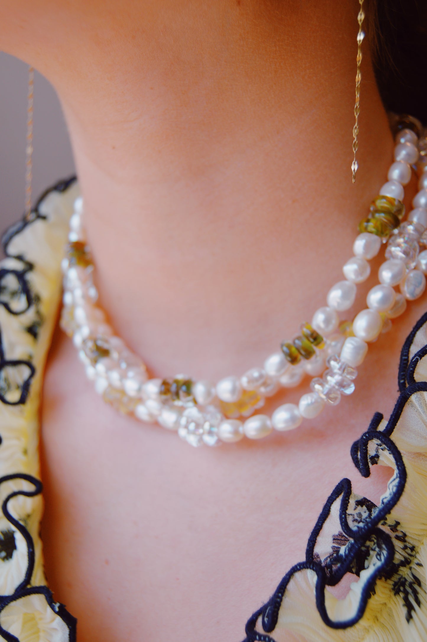 Glass Donut and Pearl Layer