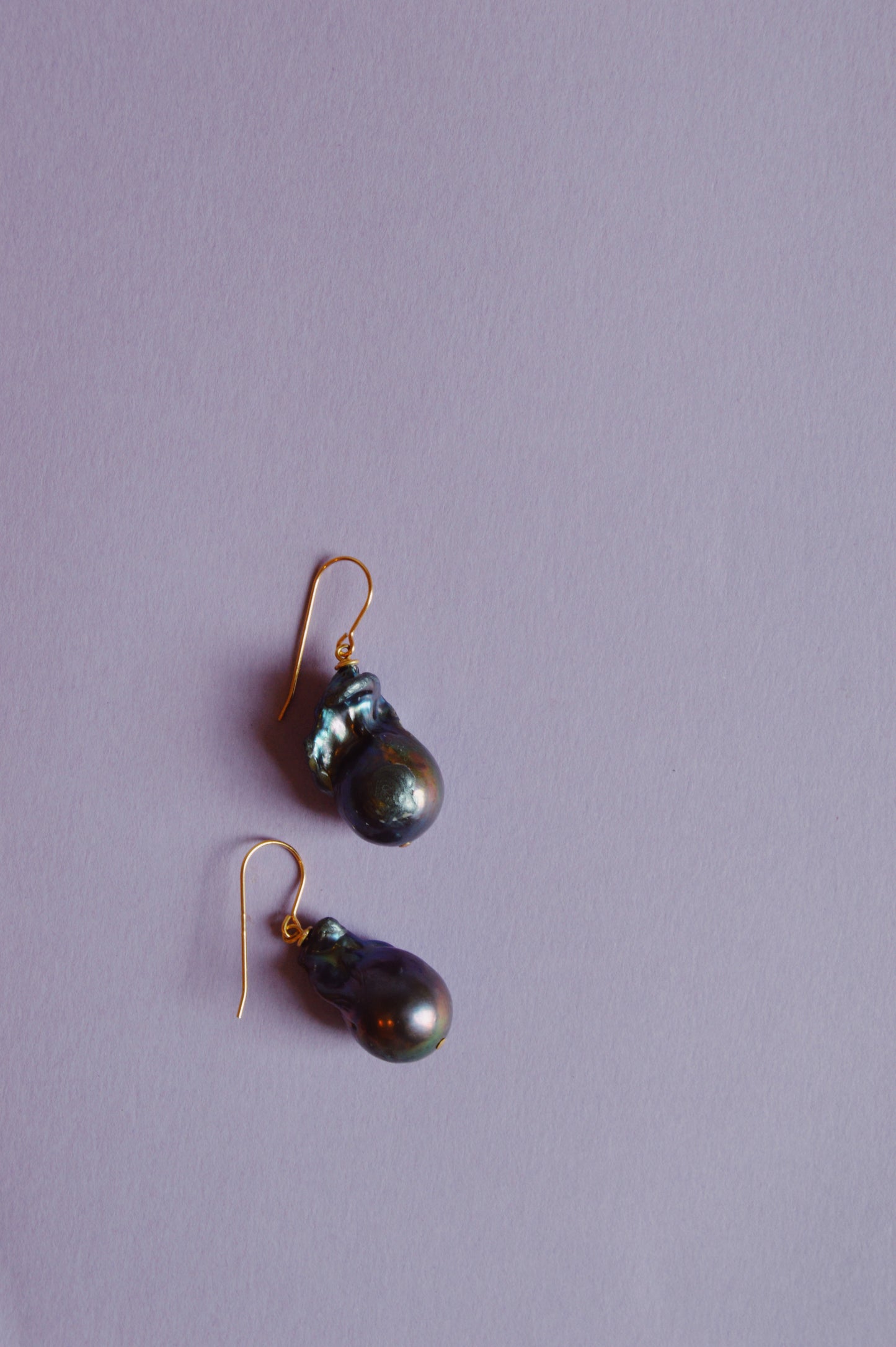 Baroque Pearl Drops- Navy