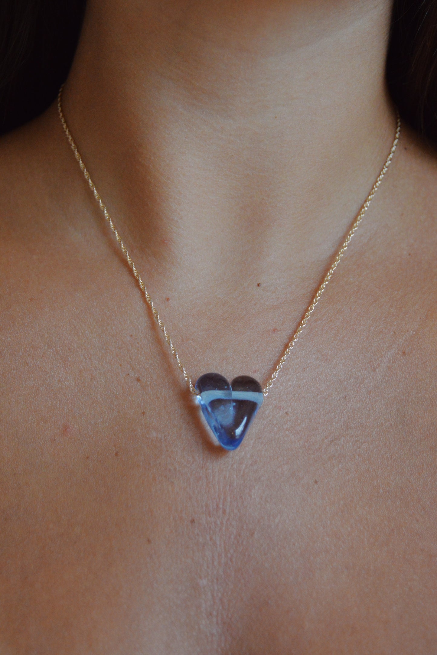 Glass Heart Necklace