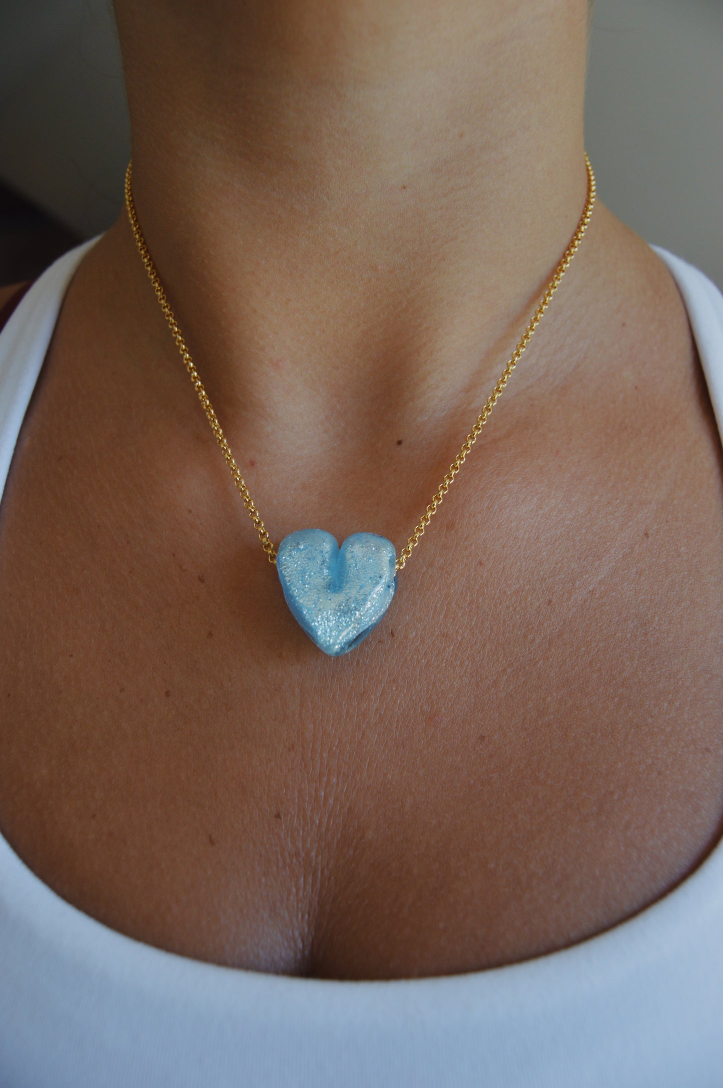 Glass Heart Necklace