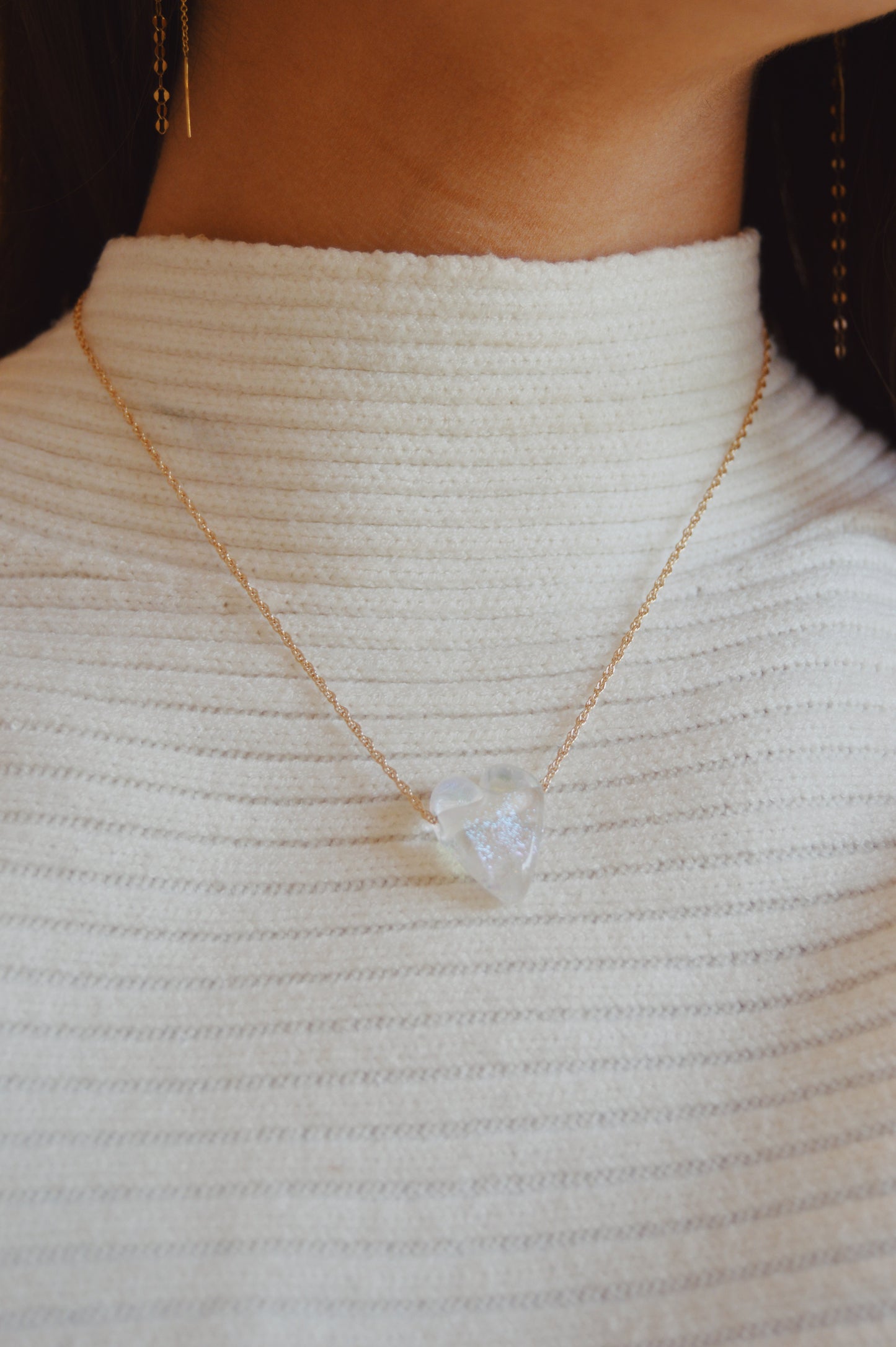 Glass Heart Necklace