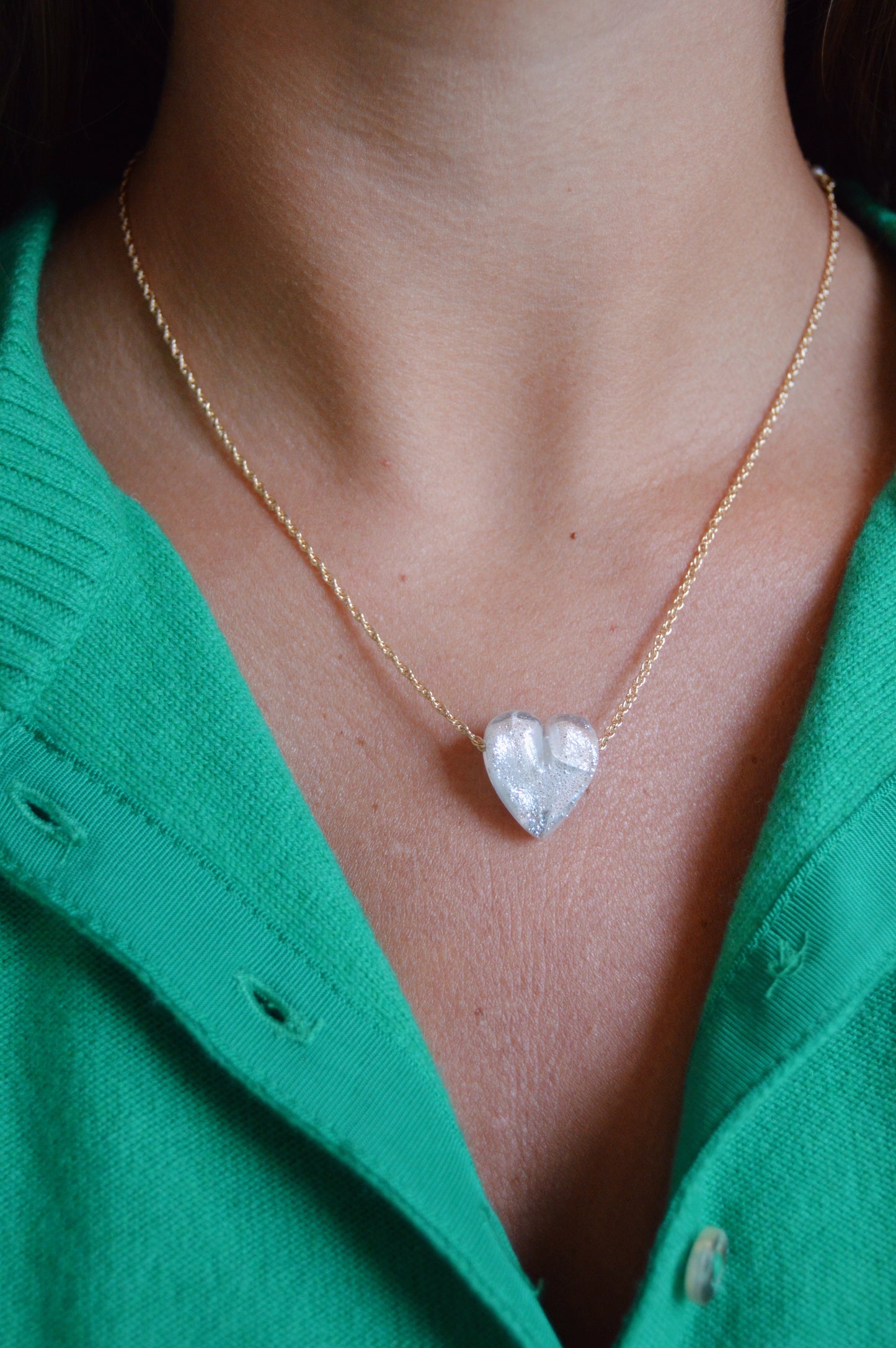 Glass Heart Necklace