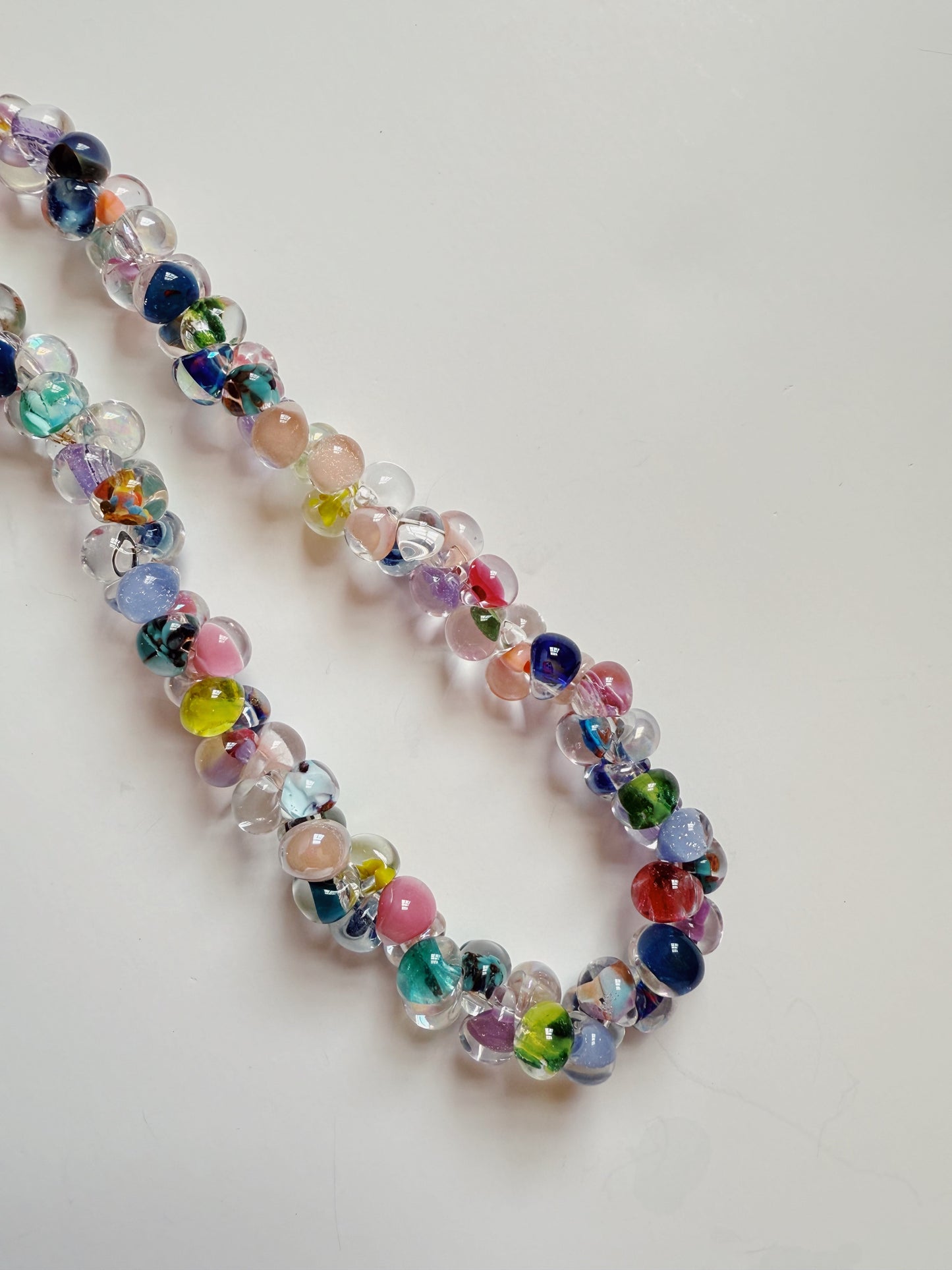 Rainbow Bubble Glass Necklace