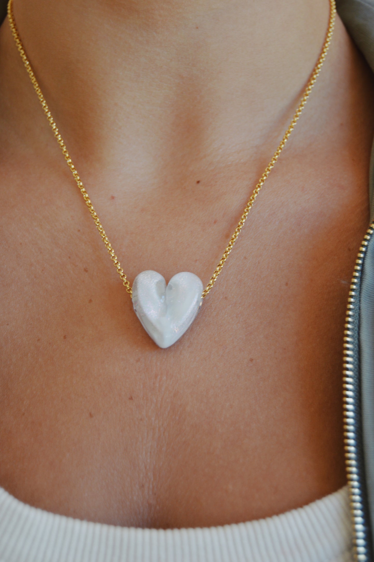 Glass Heart Necklace