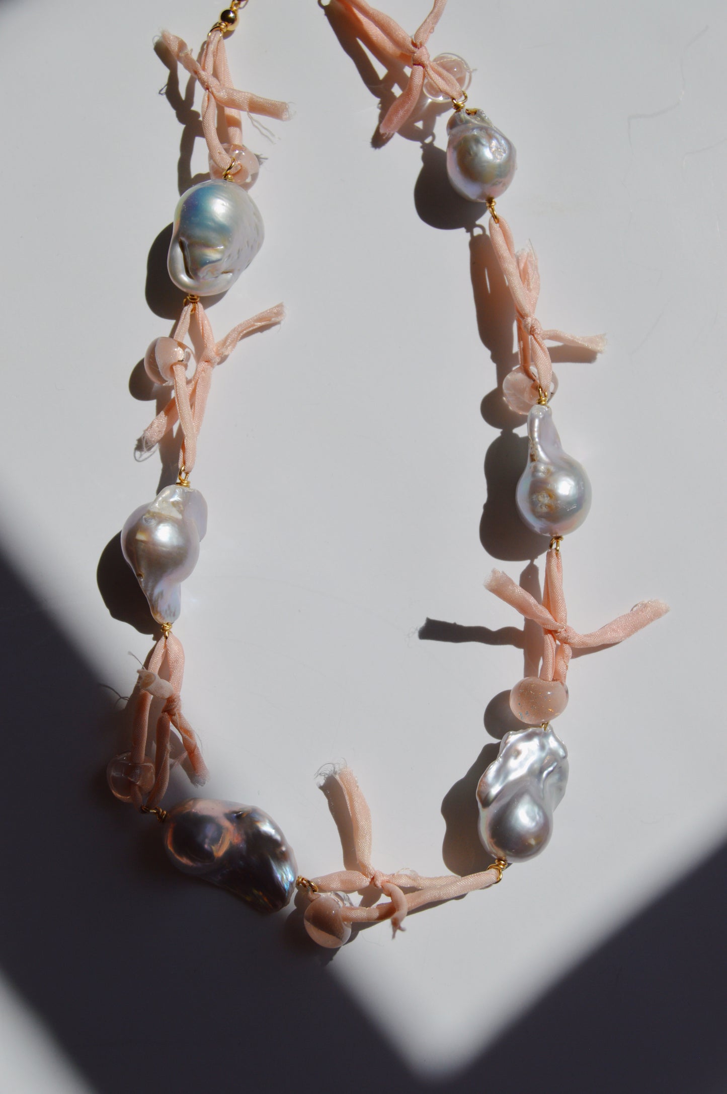 Silk and Pearl Layer- Nude