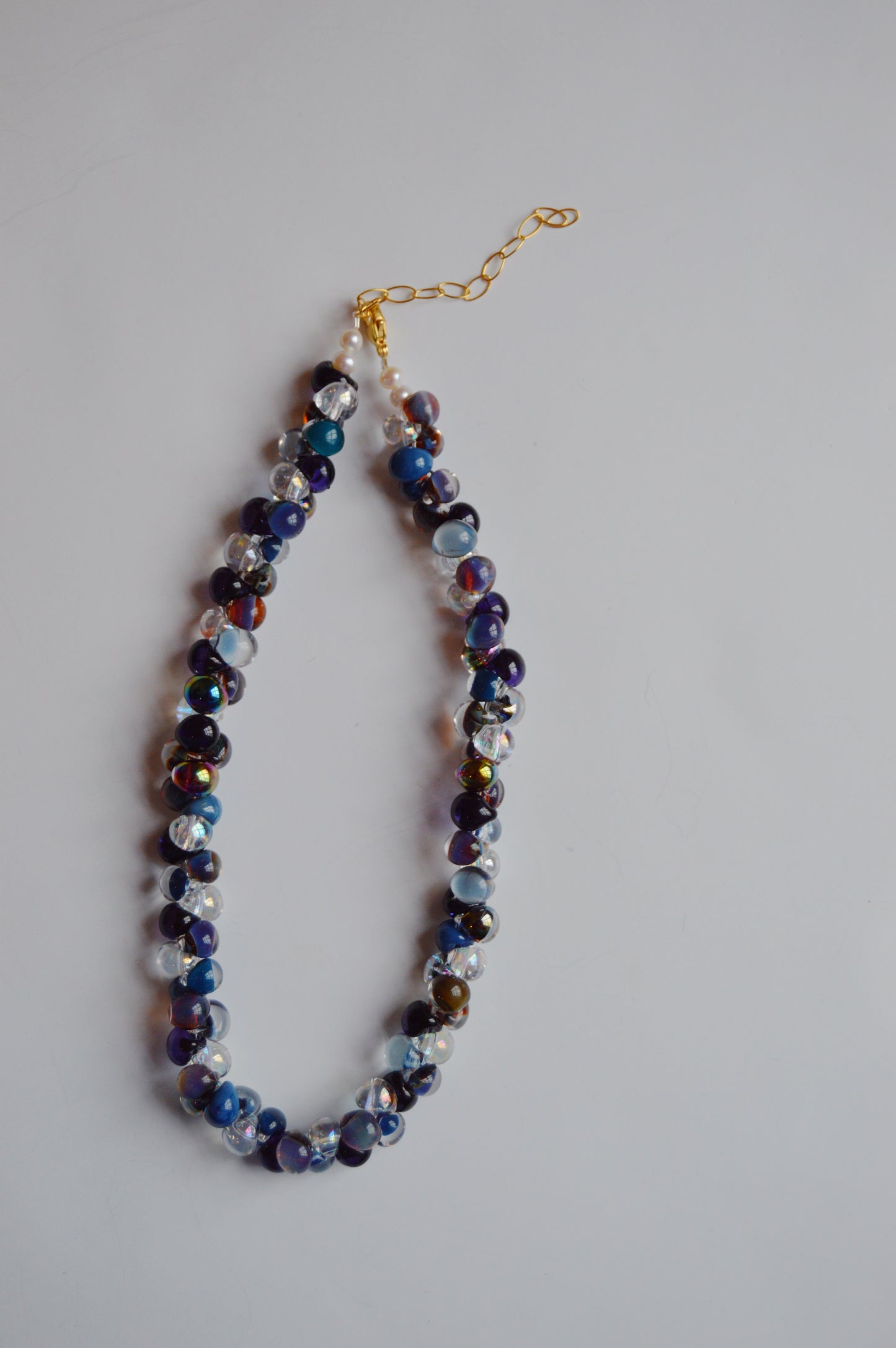 Bubble Glass Necklace- Black Sand Beach