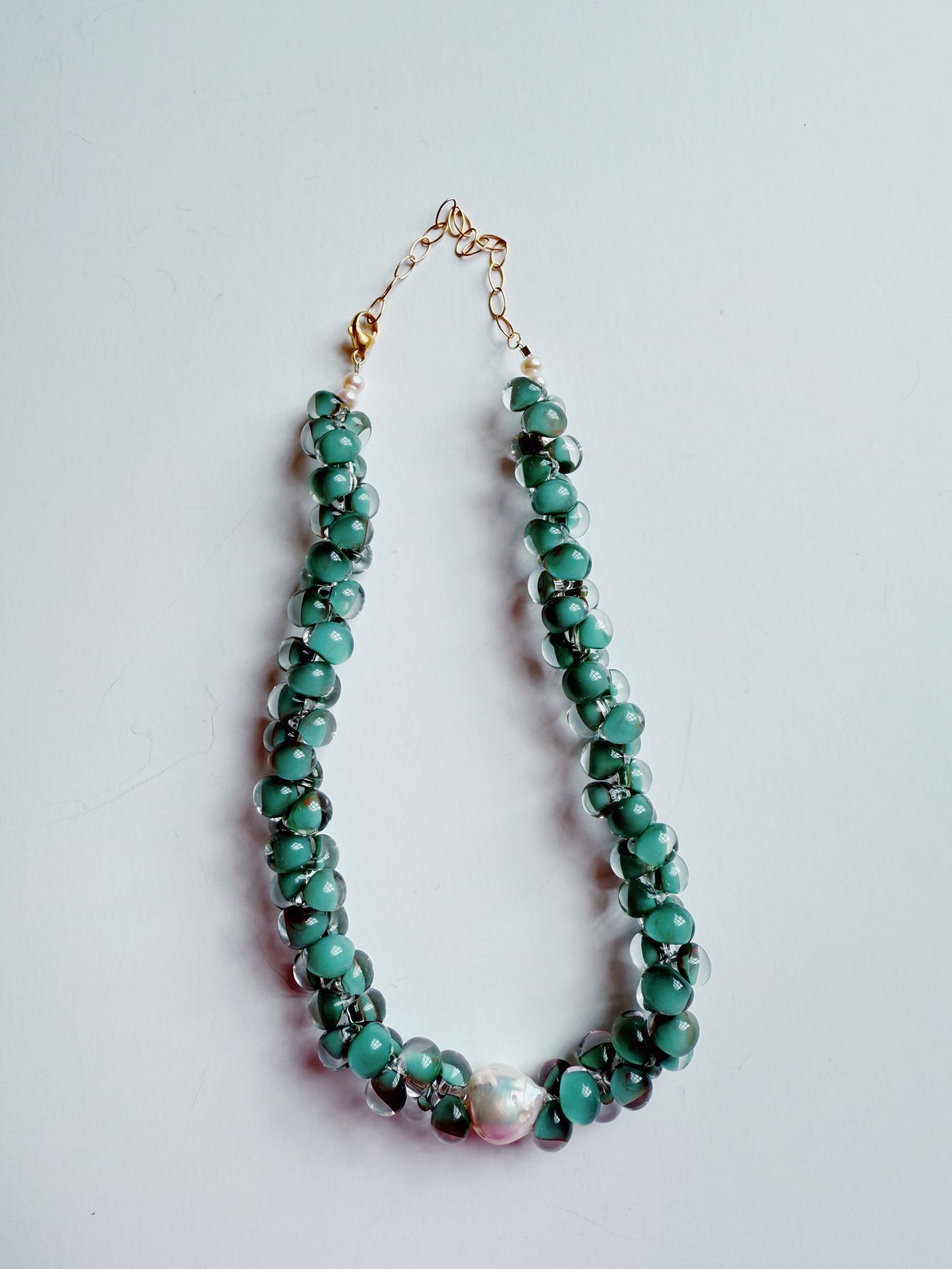 Solid Bubble Glass Necklace
