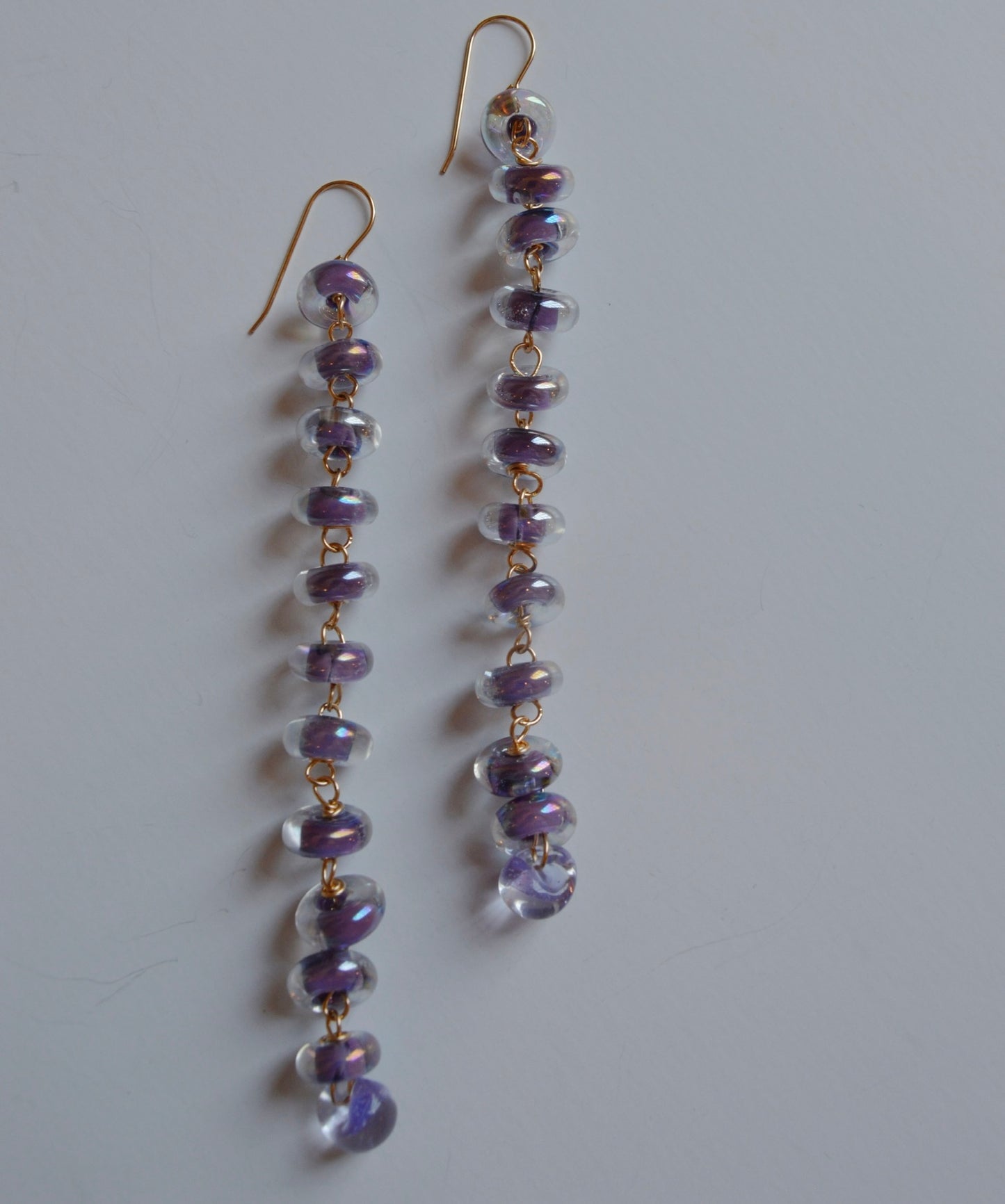 Long Donut Drops - Shimmer Lavender