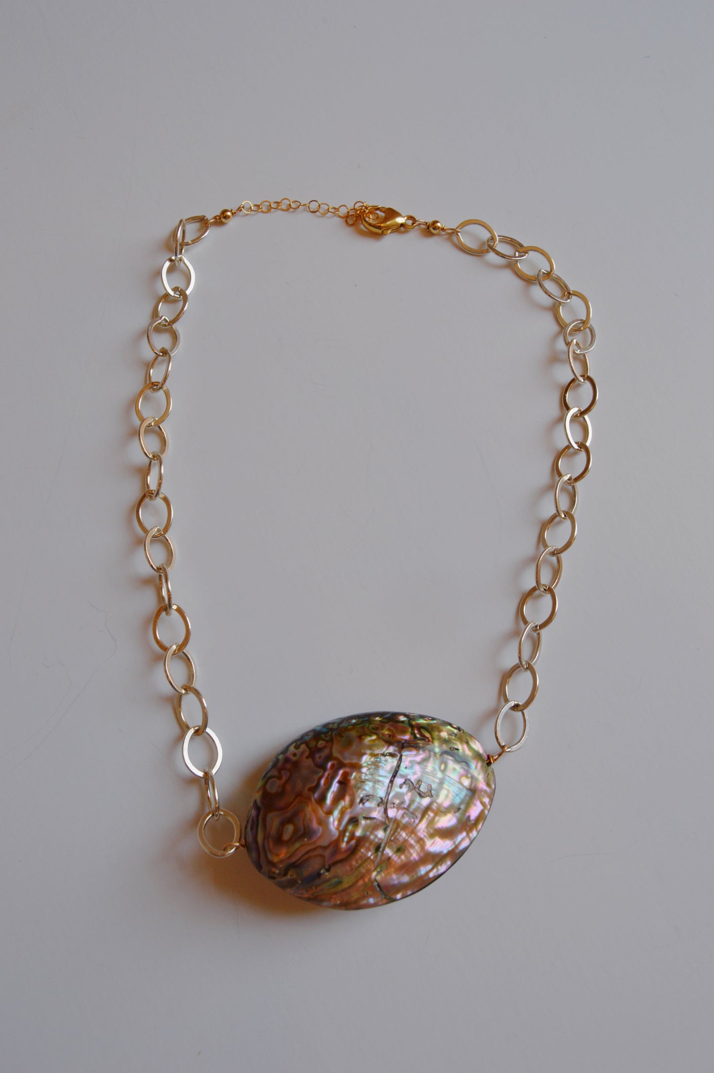 Sterling Silver Abalone Layer