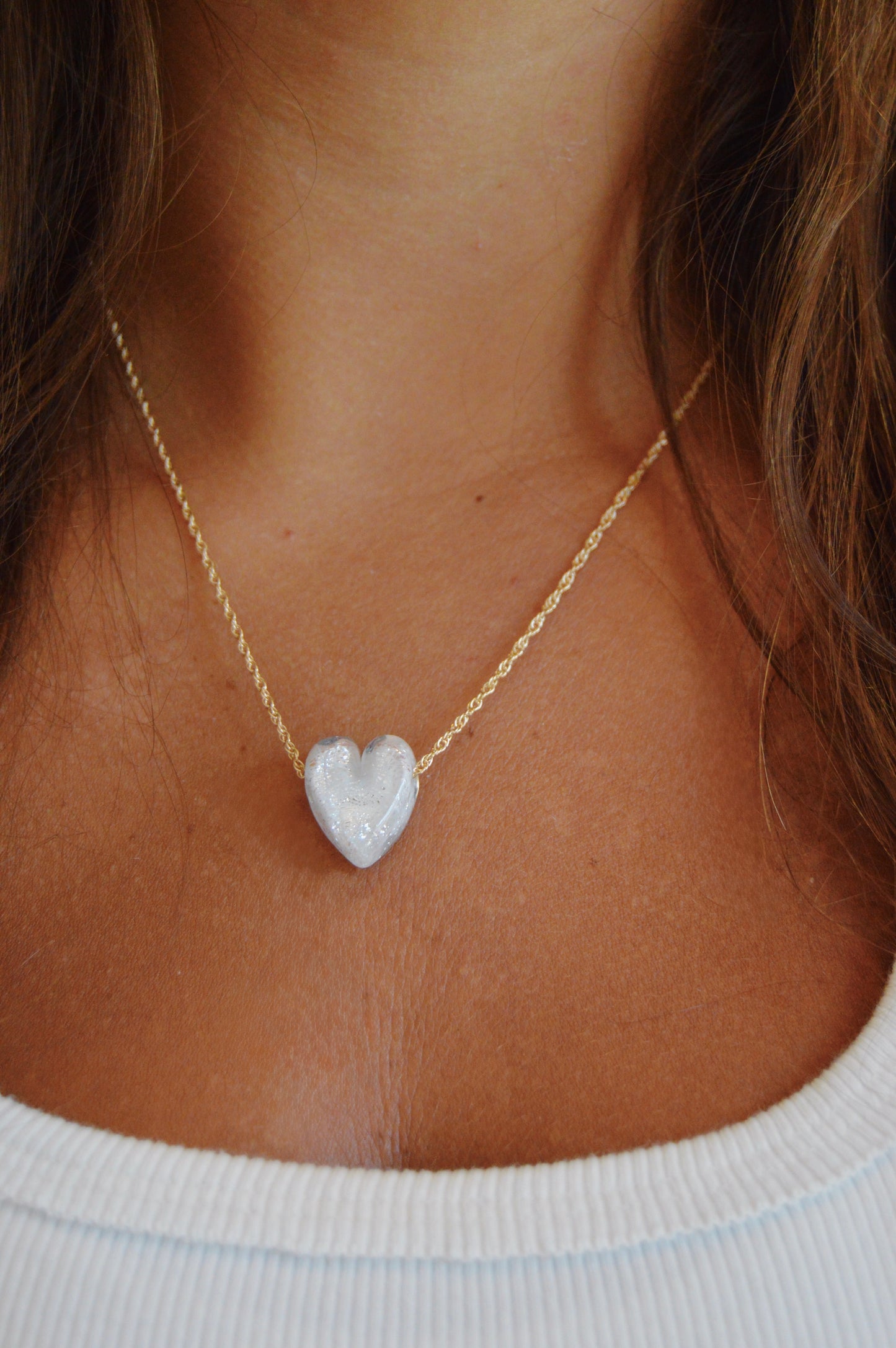 Glass Heart Necklace