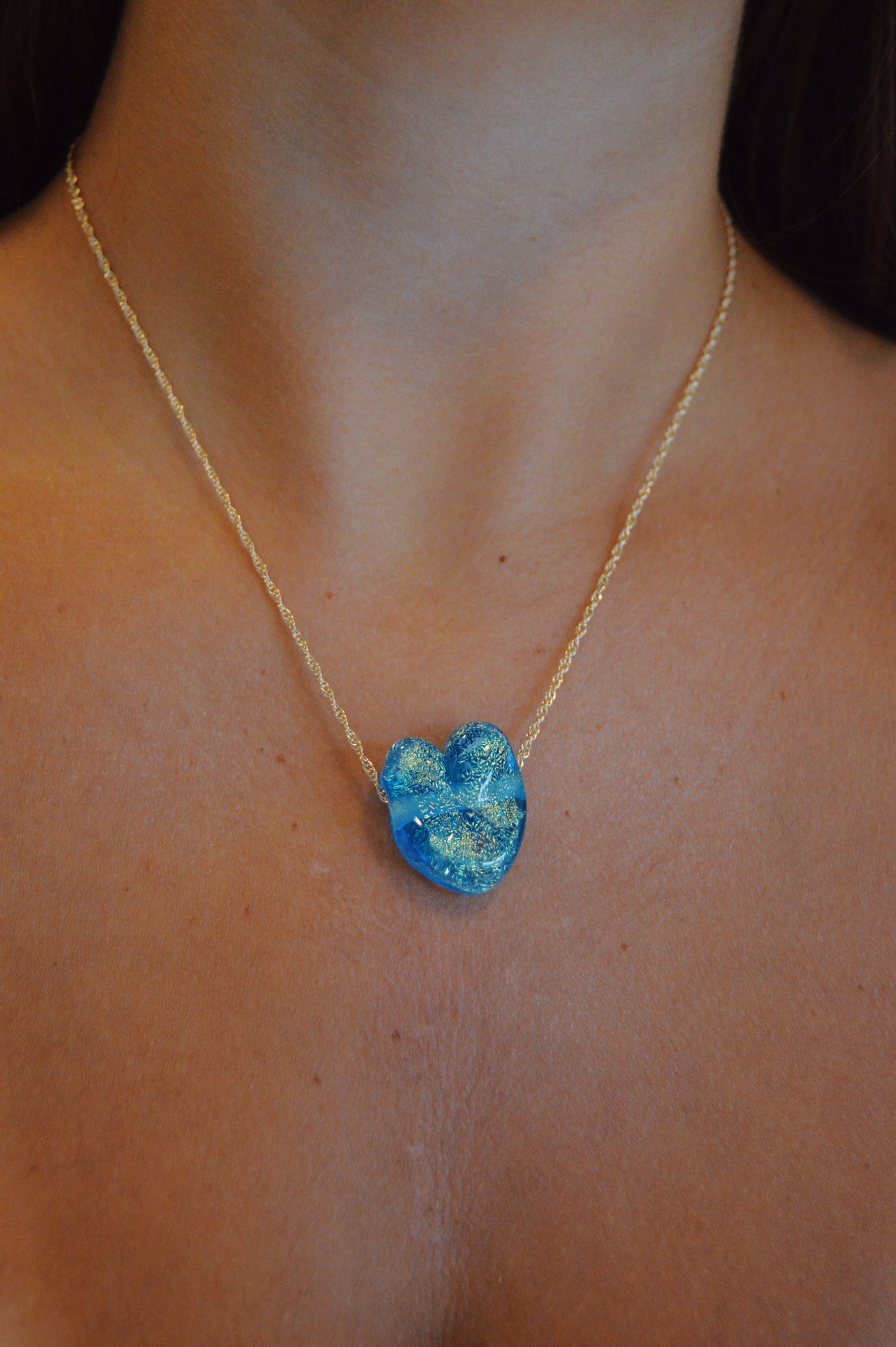 Glass Heart Necklace