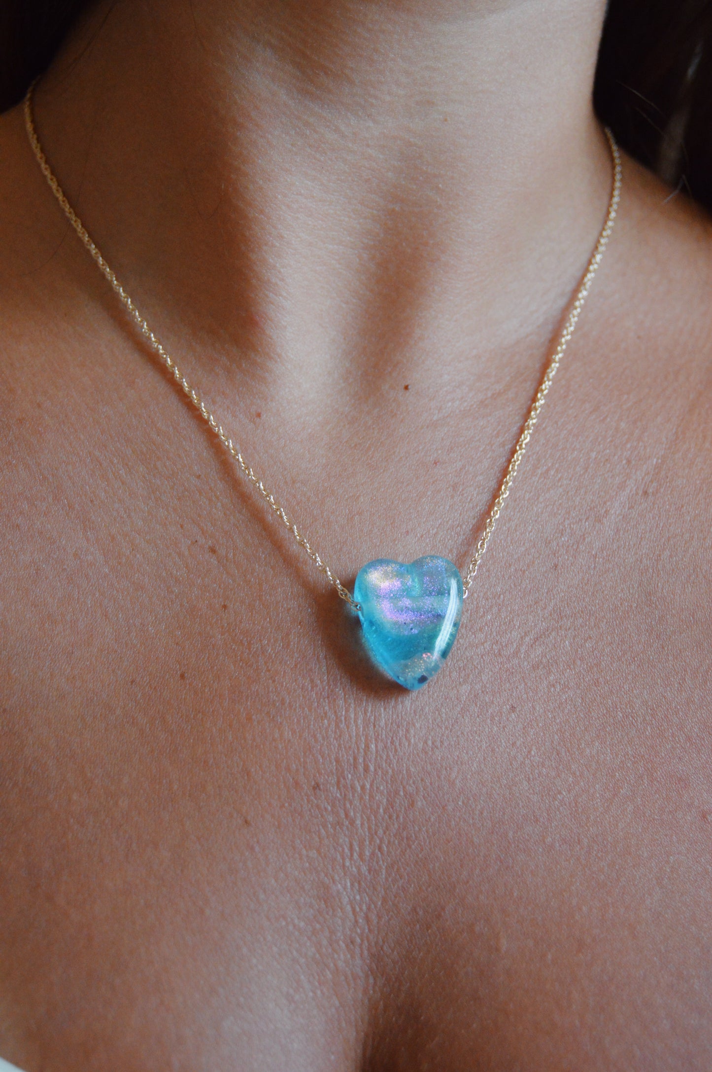 Glass Heart Necklace