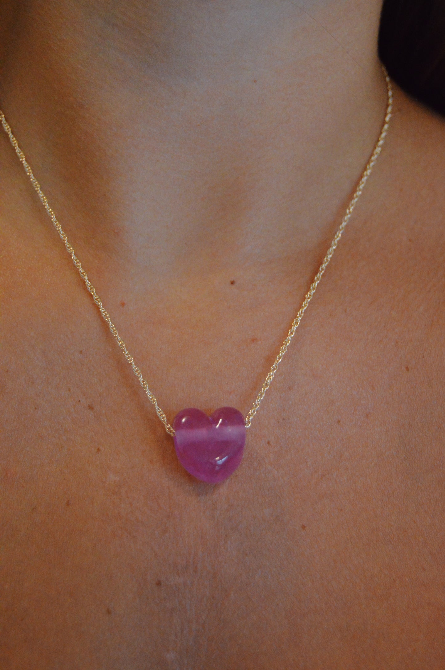 Glass Heart Necklace