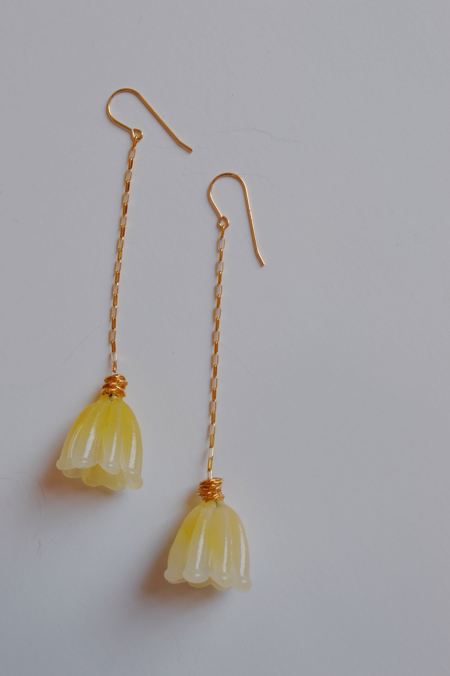 Fall Glass Tulip Drops - Cream