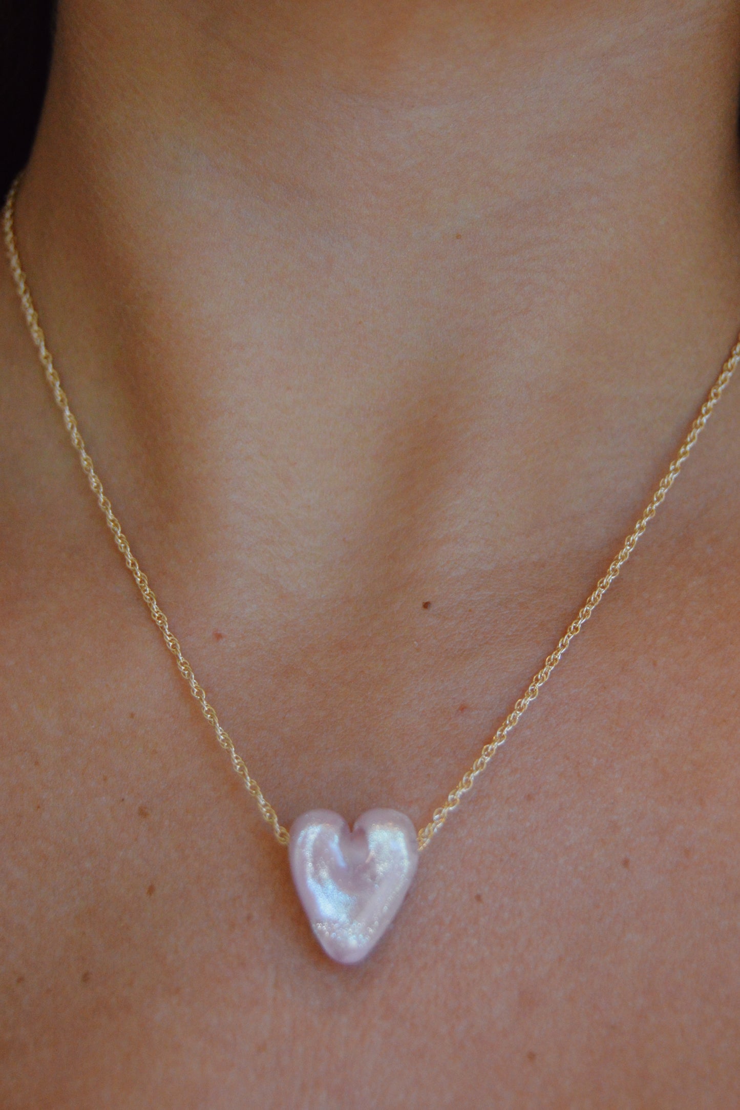 Glass Heart Necklace
