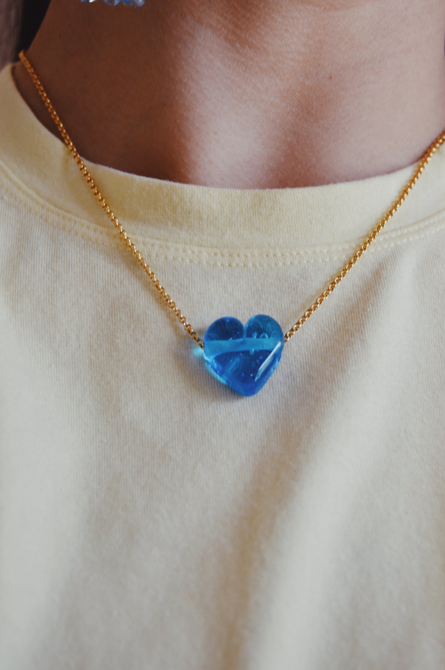 Glass Heart Necklace