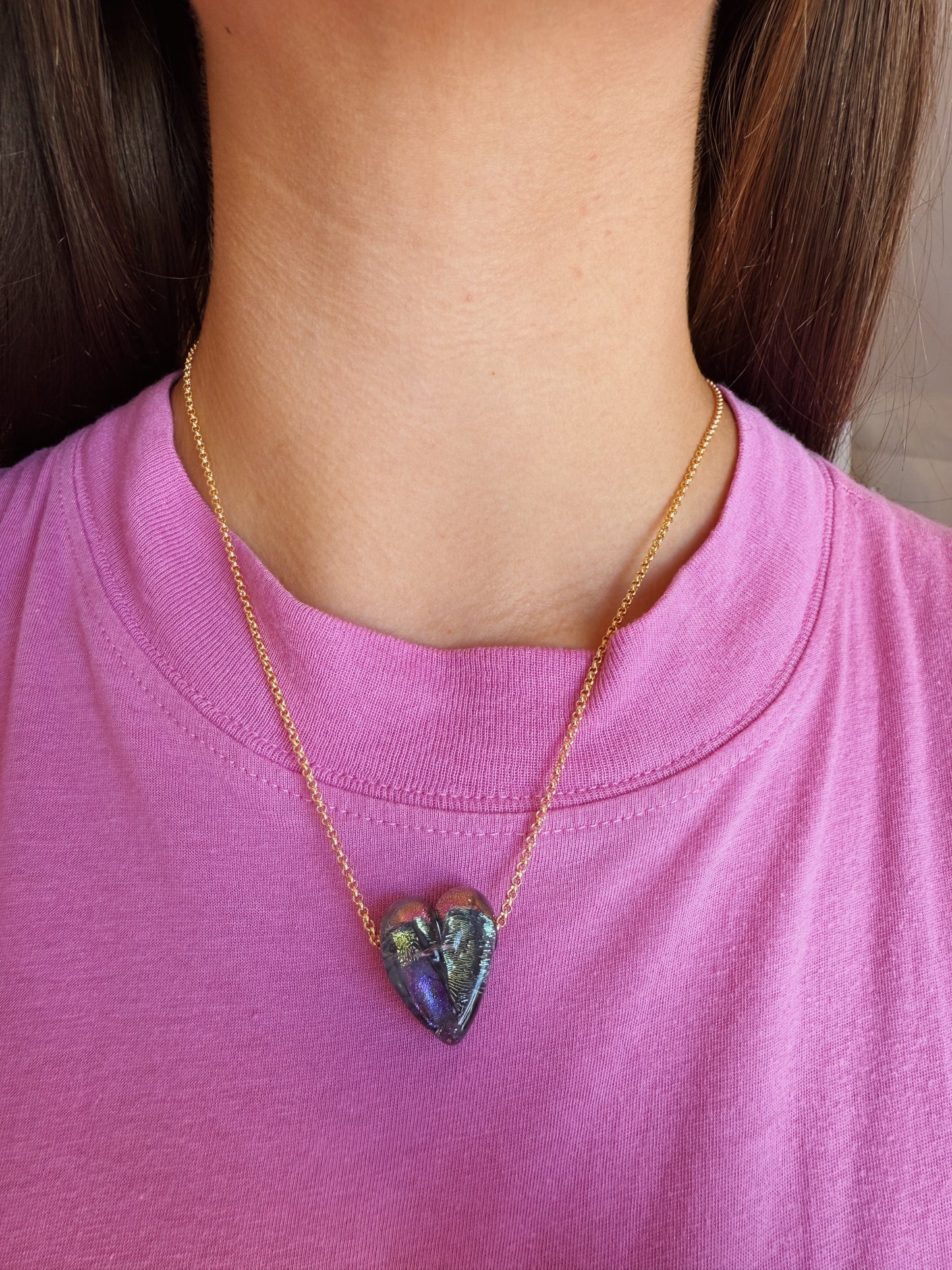 Glass Heart Necklace