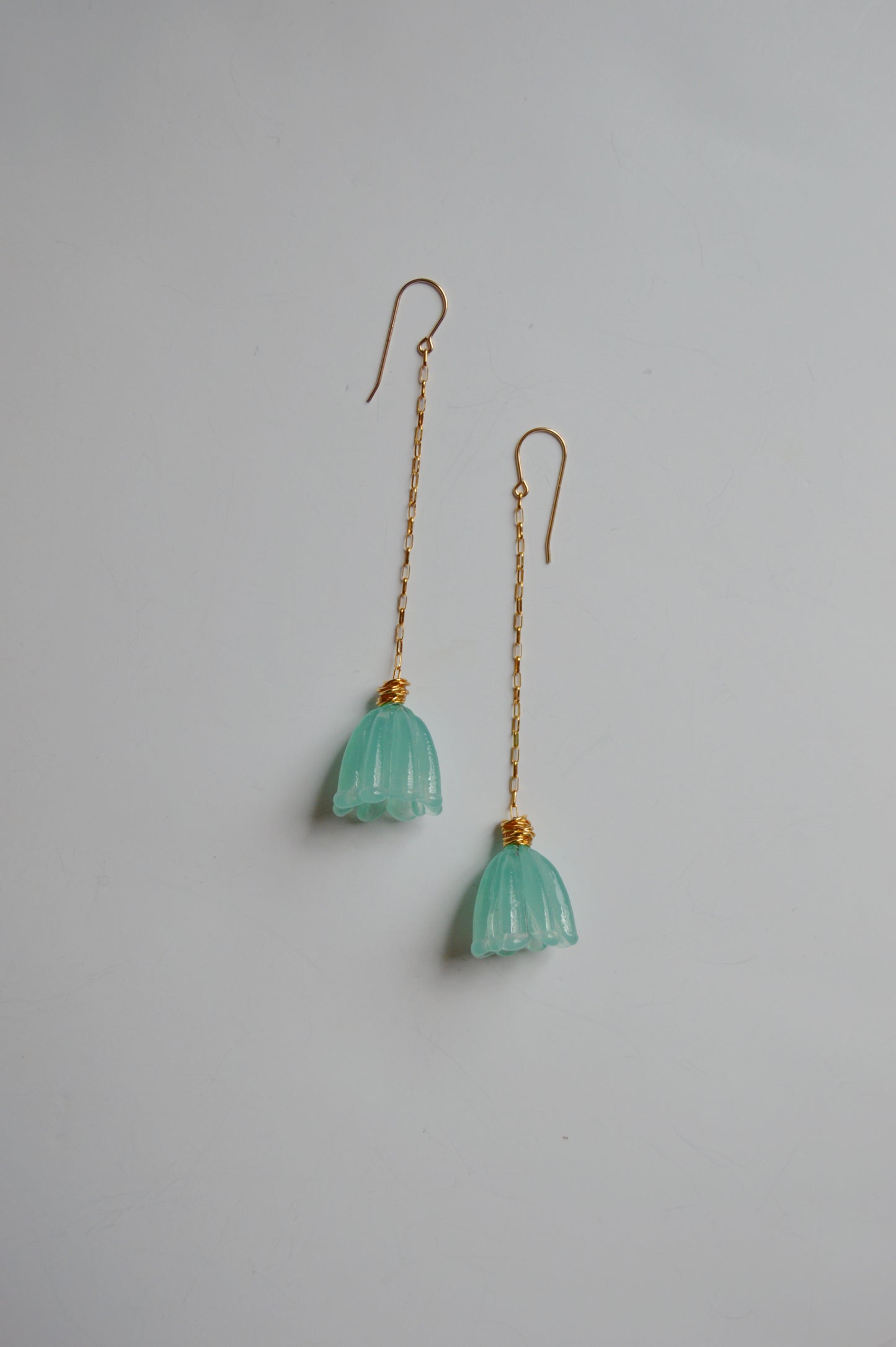 Glass Tulips Earrings- Seaside
