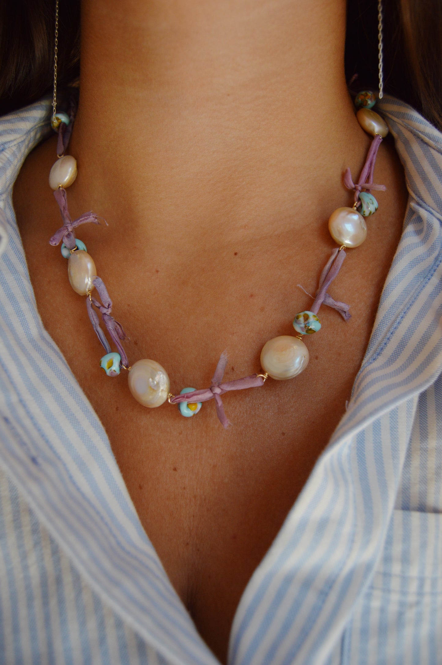 Silk and Pearl Layer- Purple Dunes