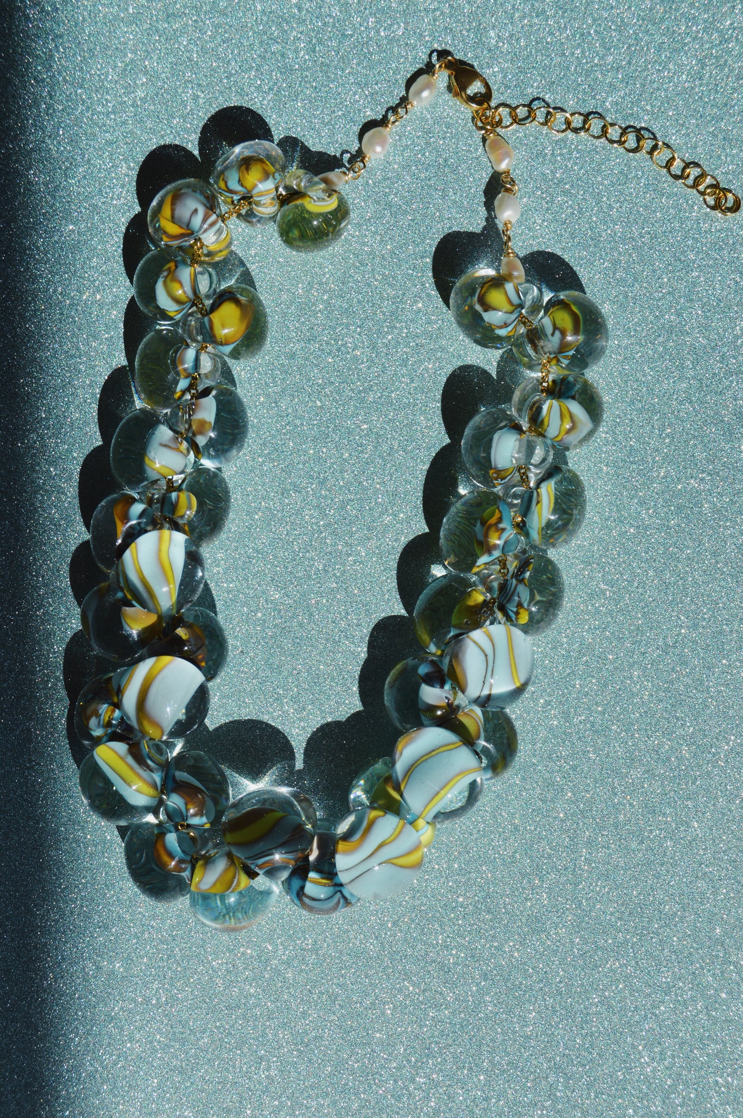 Grand Bubble Glass Necklace-Funky Fish