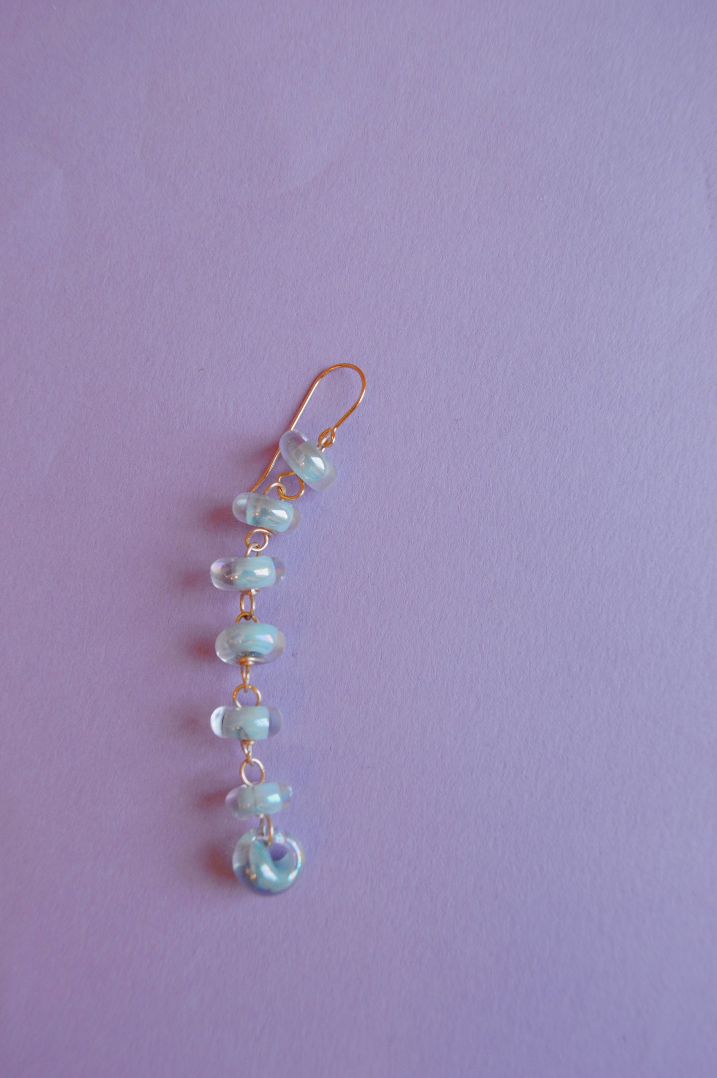 Long Donut Drops - Shimmer Blue