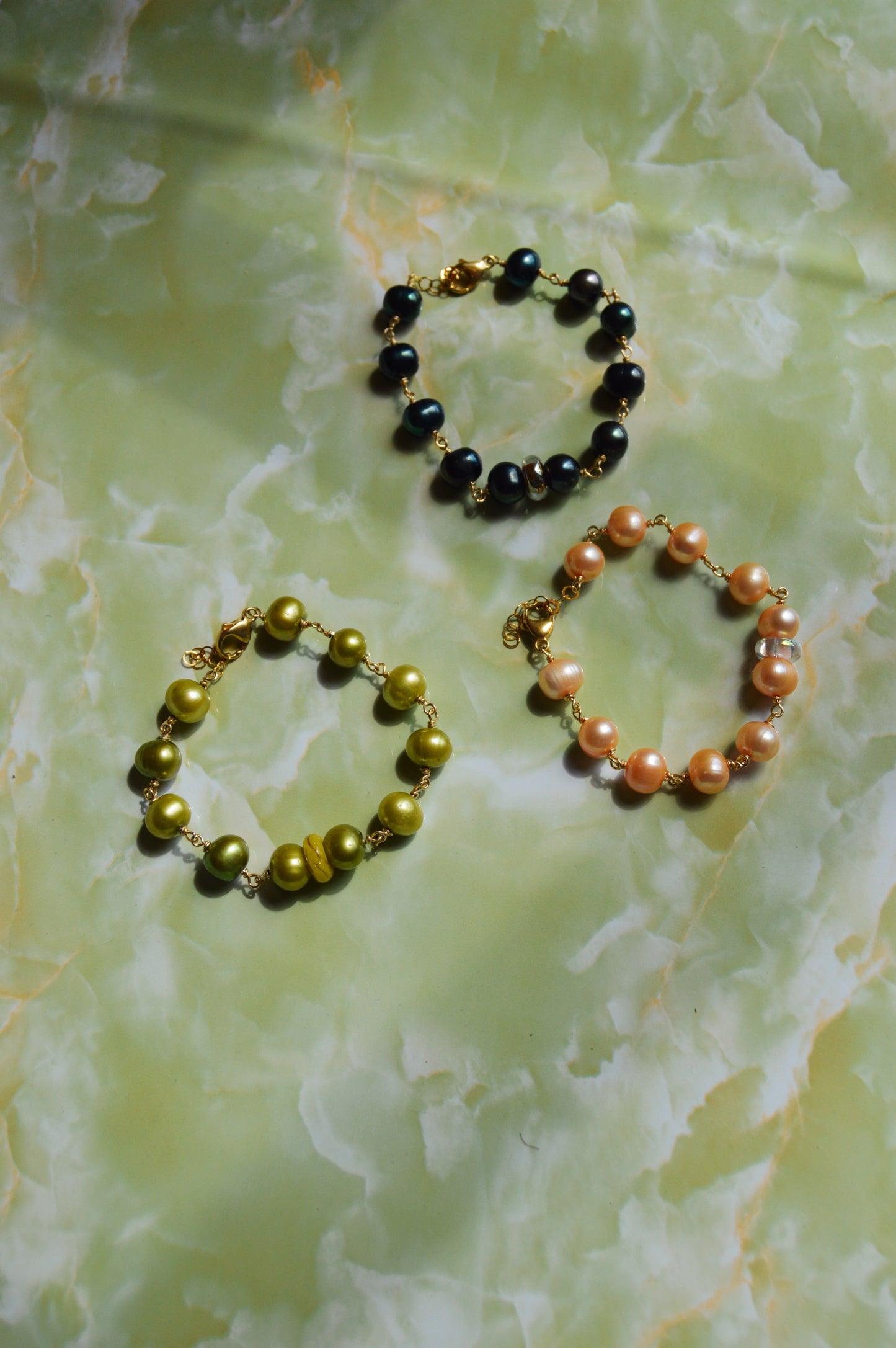 Pearl and Glass Bracelet