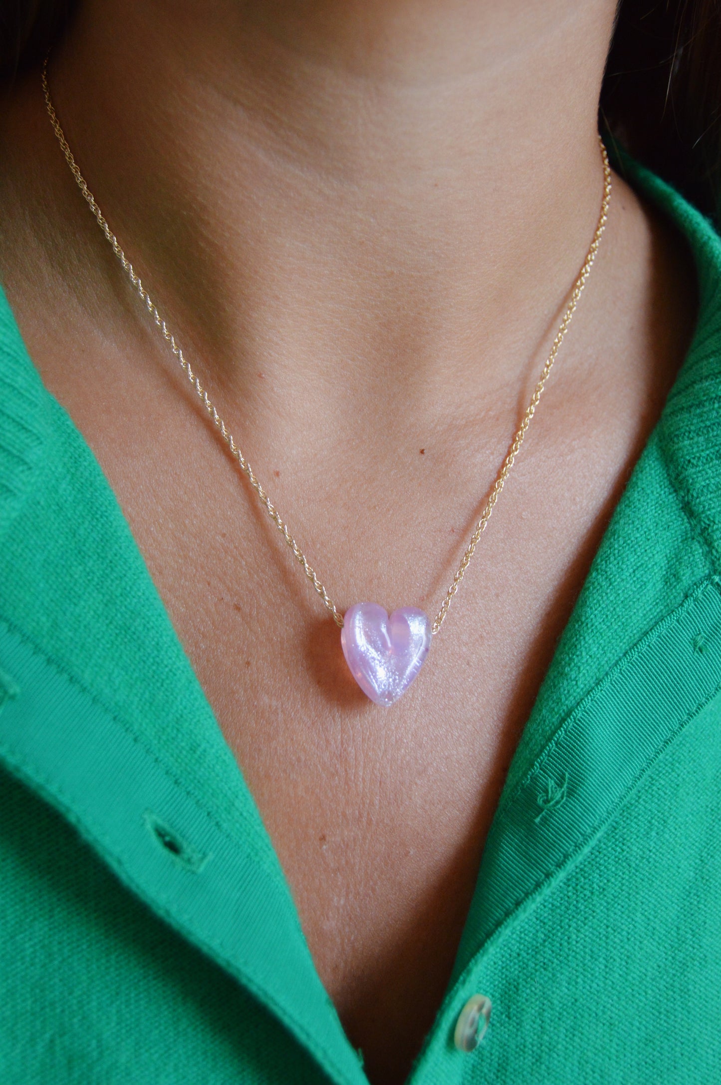 Glass Heart Necklace