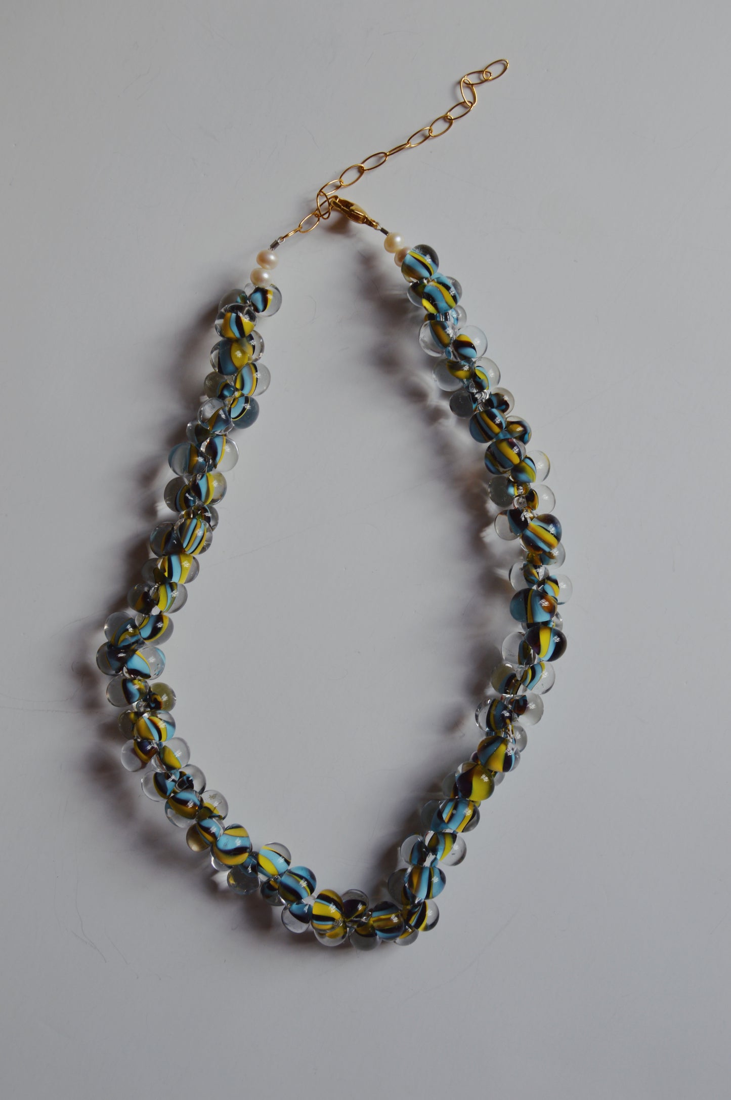 Print Bubble Glass Necklace