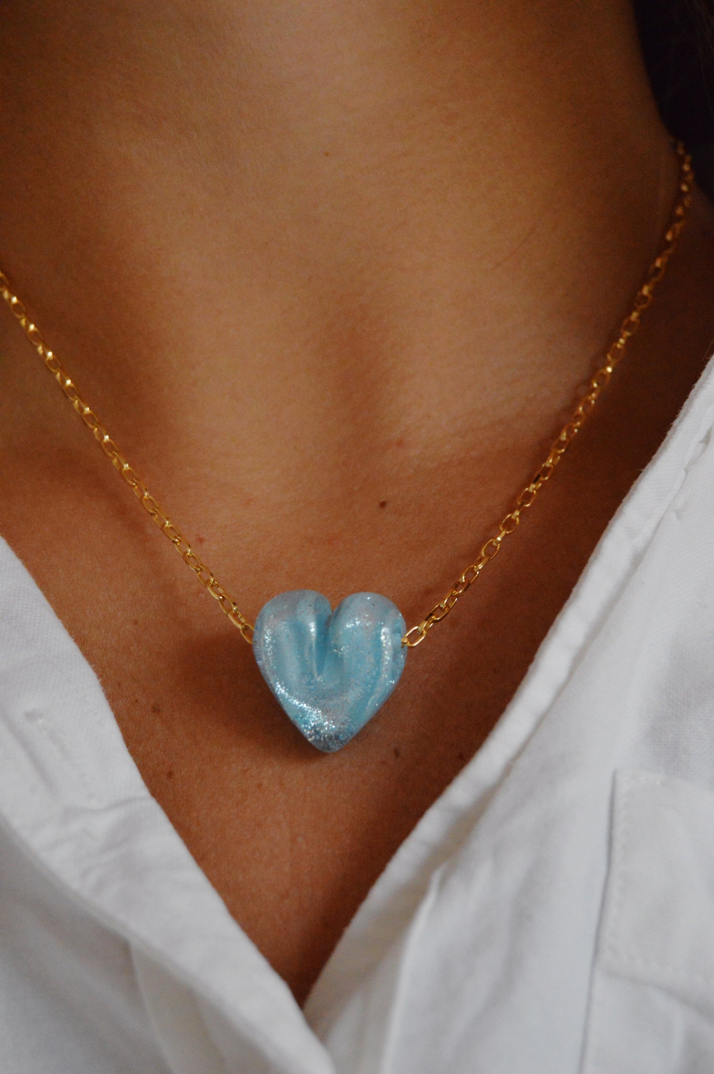 Glass Heart Necklace