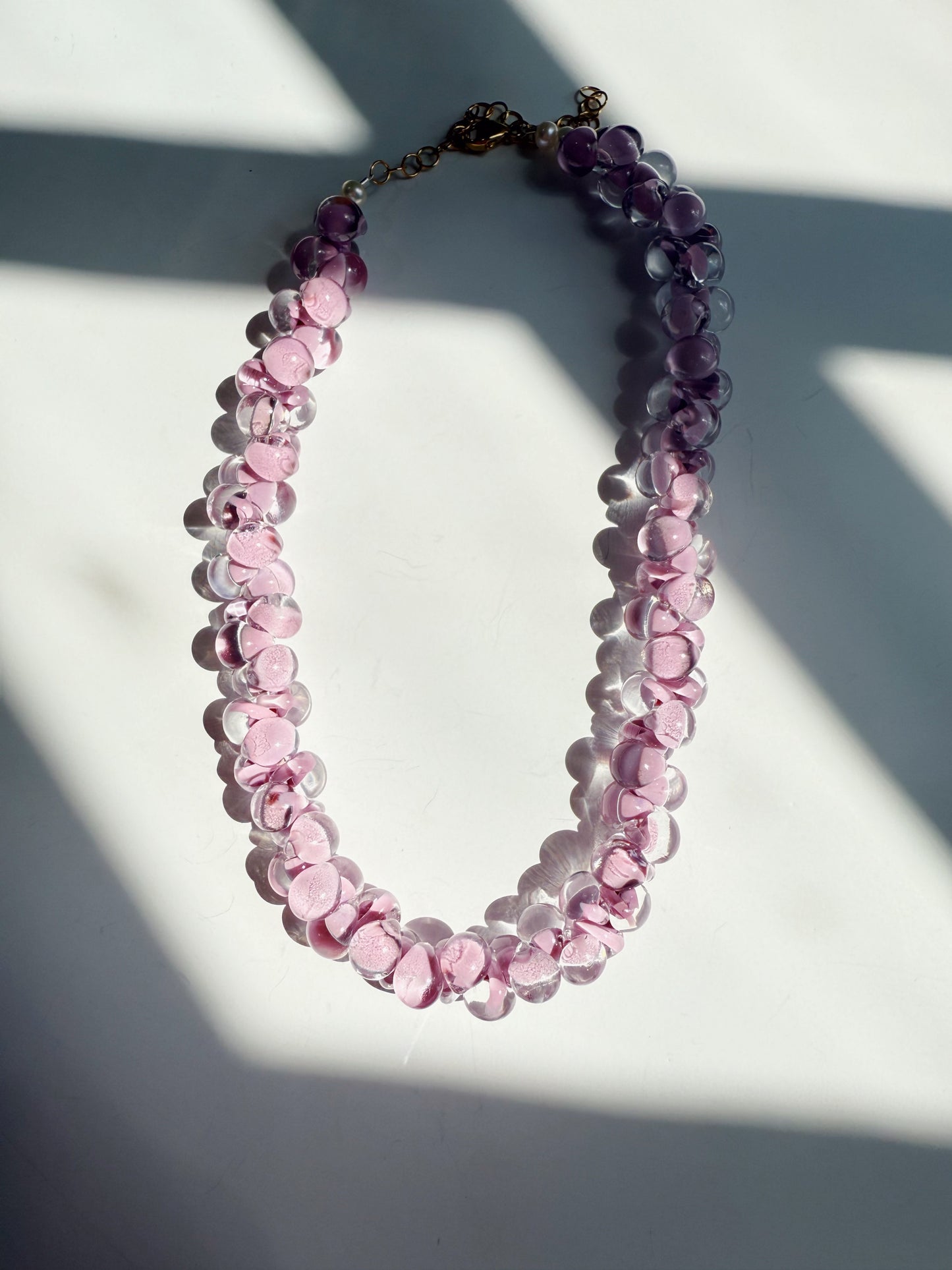 Solid Bubble Glass Necklace