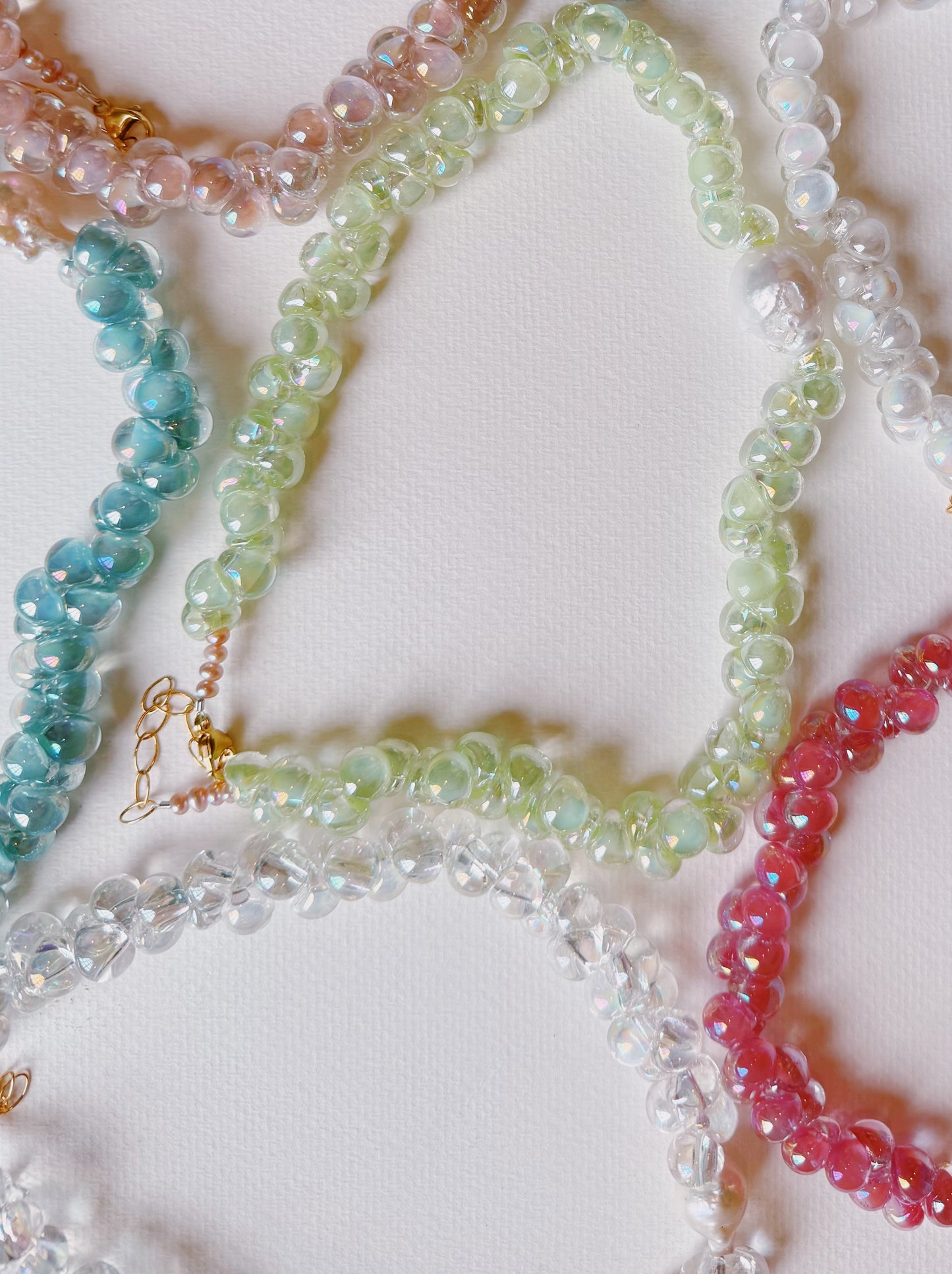 Shimmer Bubble Glass Necklace