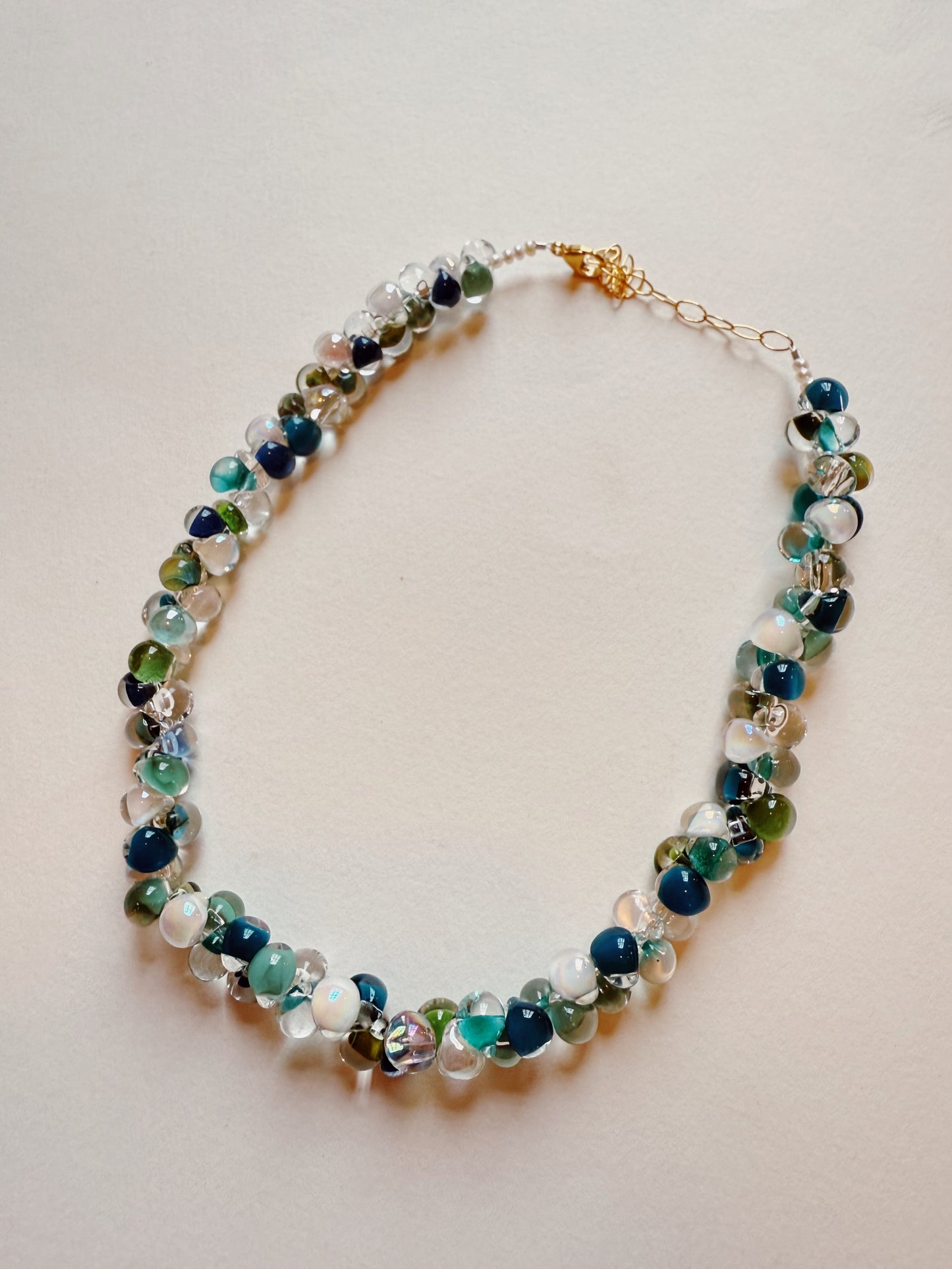 Multi Bubble Glass Necklace