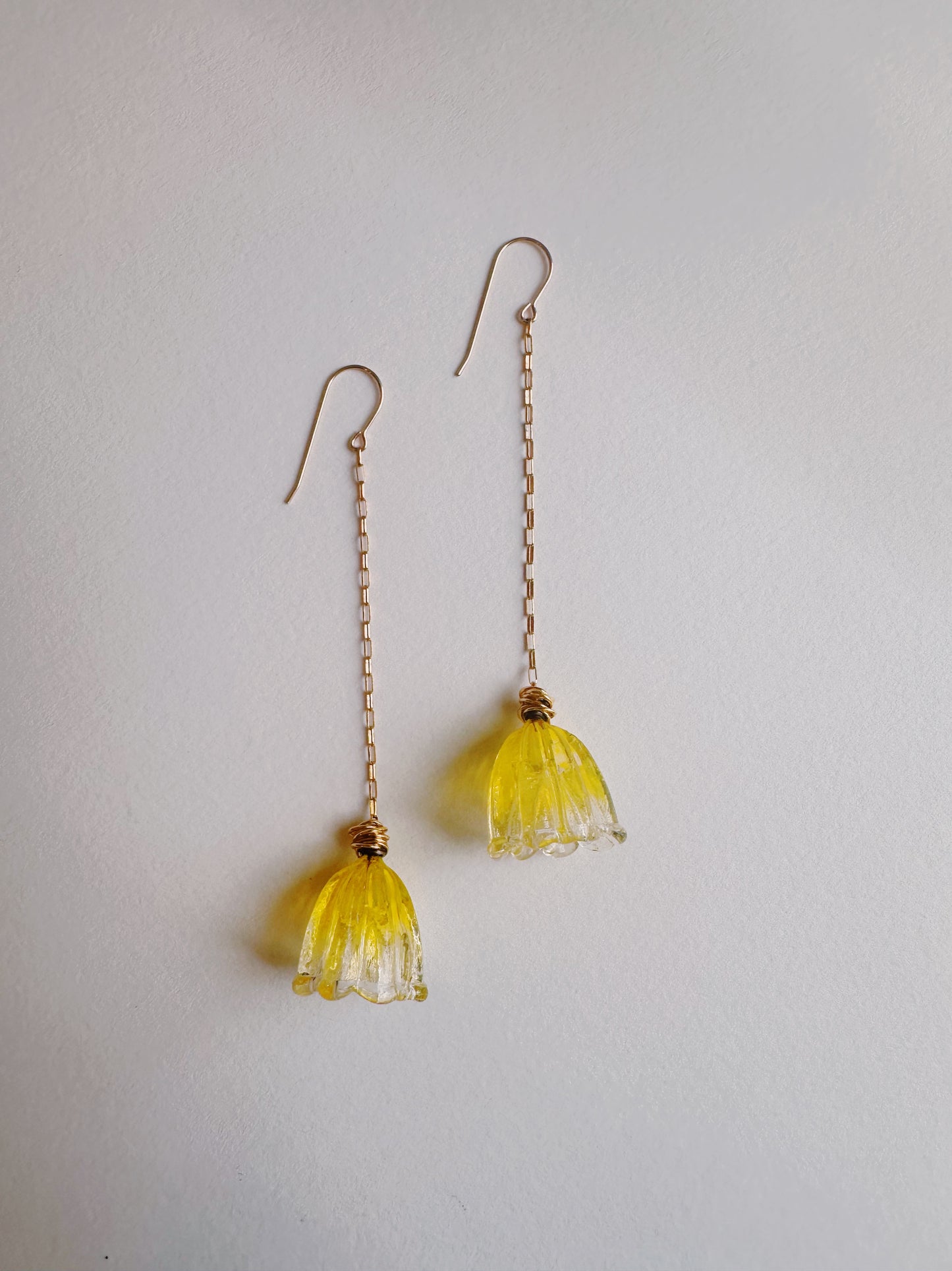 Glass Tulip Drops - Lemon