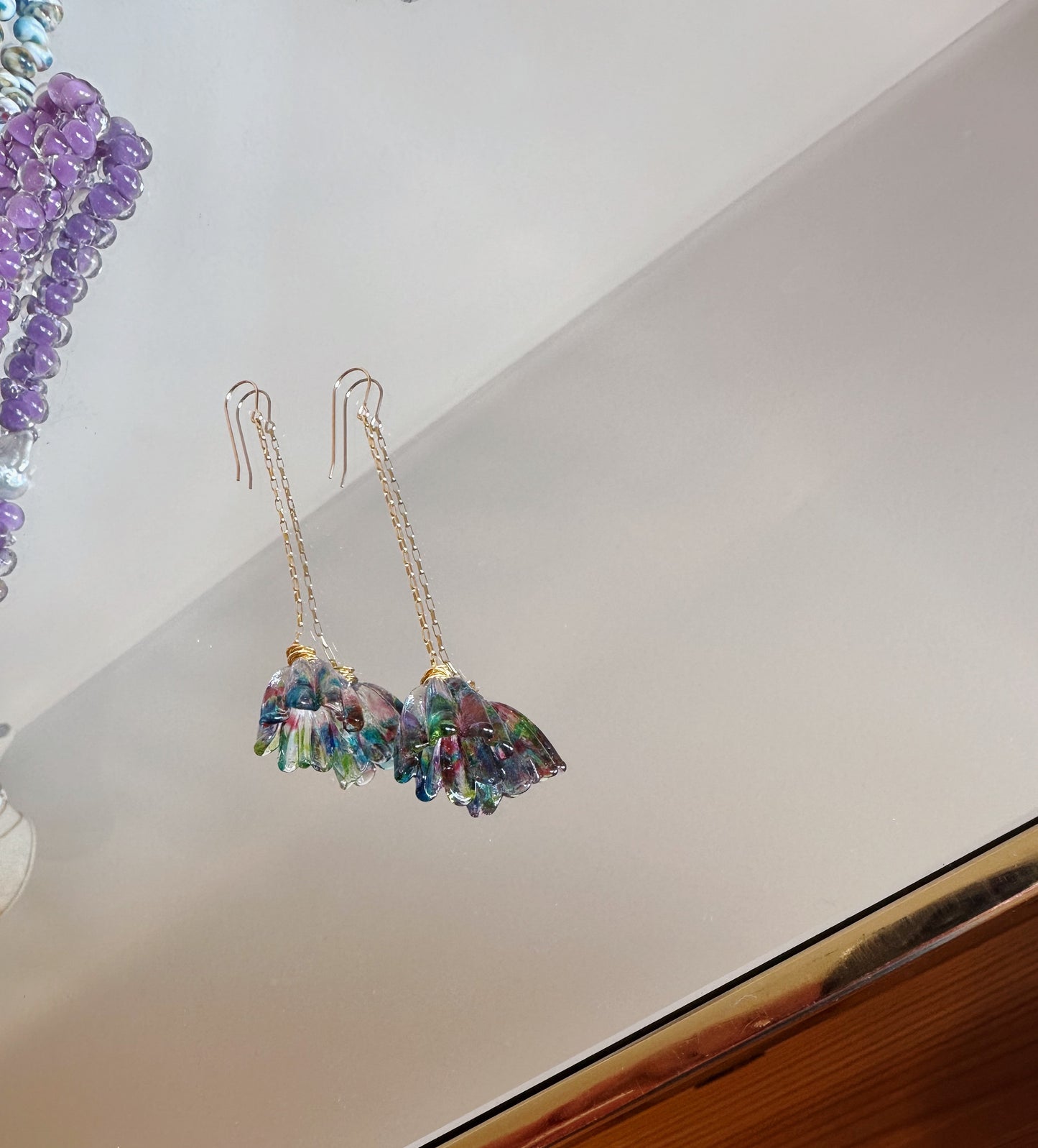 Glass Tulip Drops - Tie Dye