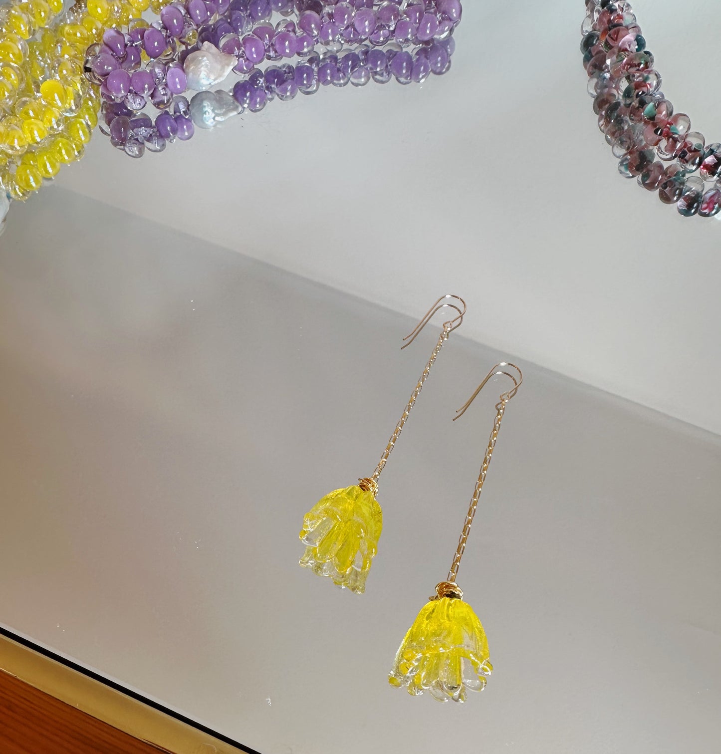 Glass Tulip Drops - Lemon