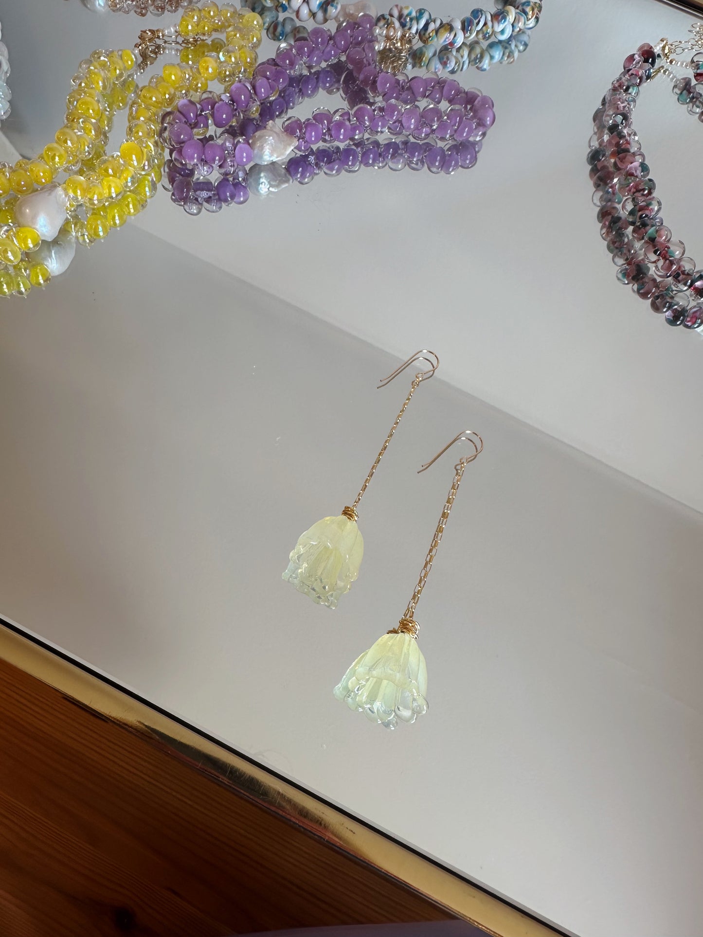 Glass Tulip Drops - Hazy Lemon