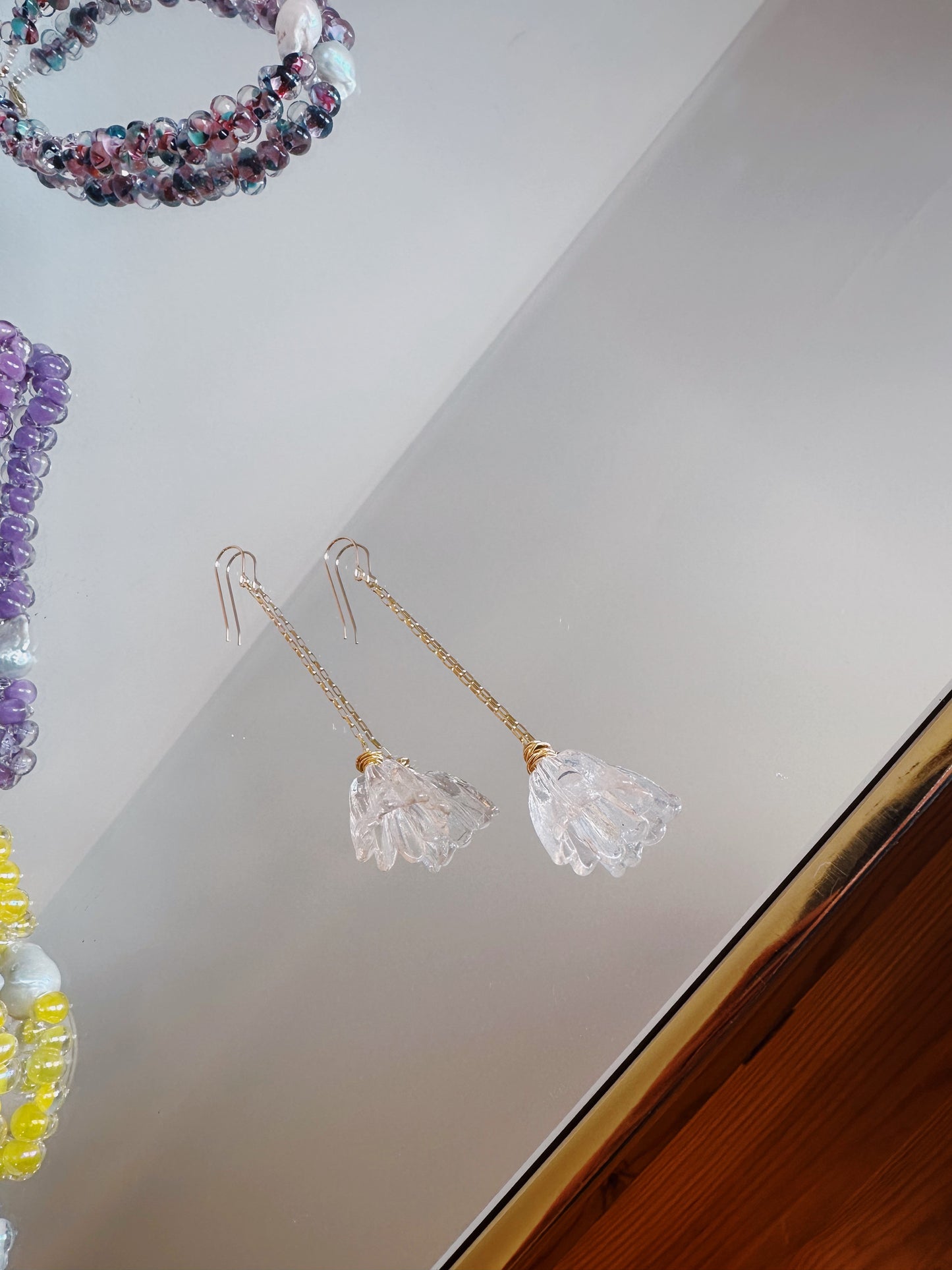 Glass Tulip Drops - Blush
